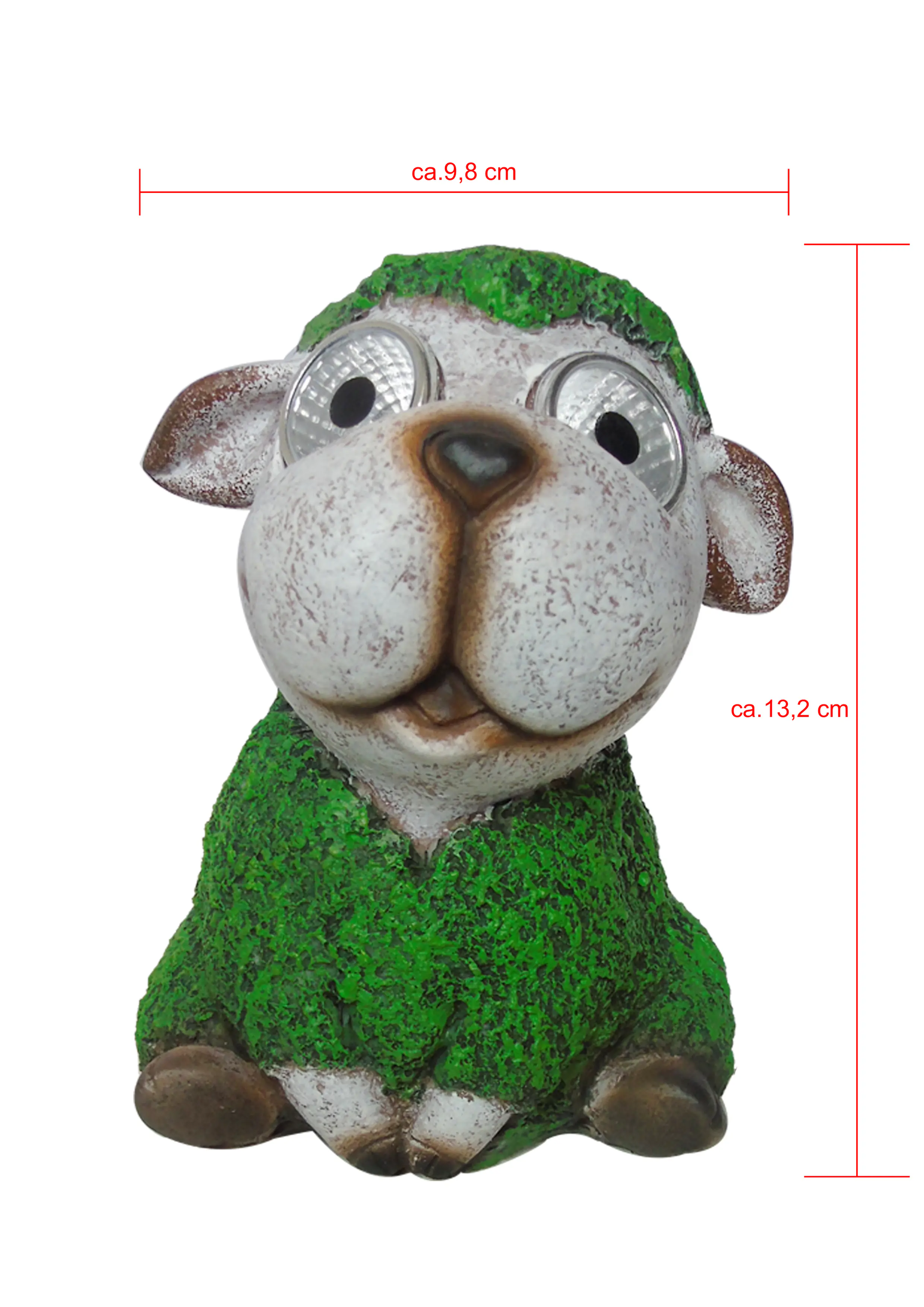 Dapo LED Solarleuchte Dekofigur Schäfchen warmweiß