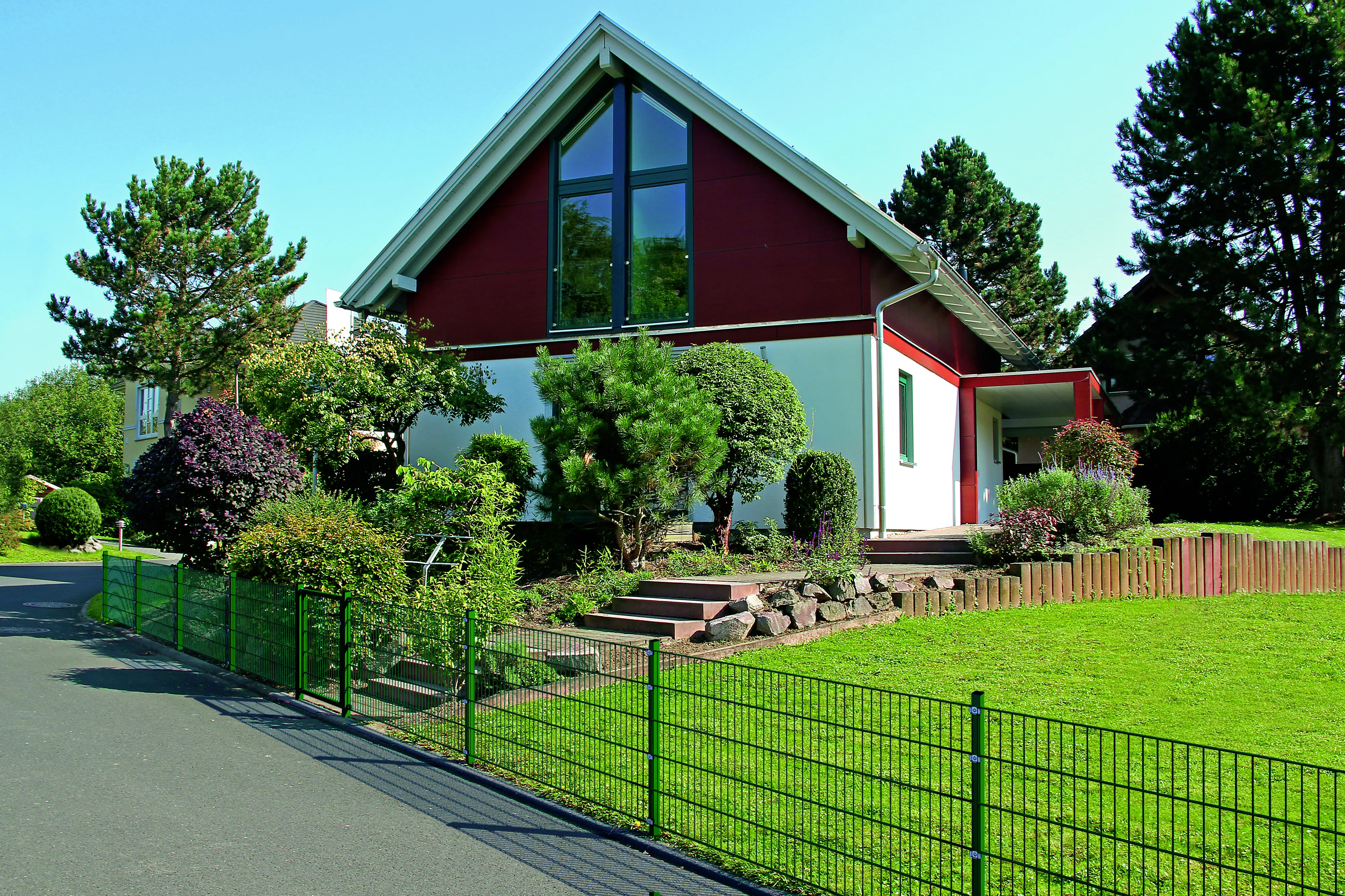 Alberts Zaunpfosten inkl. Klemmlasche 150 cm 60 x 40 mm grün