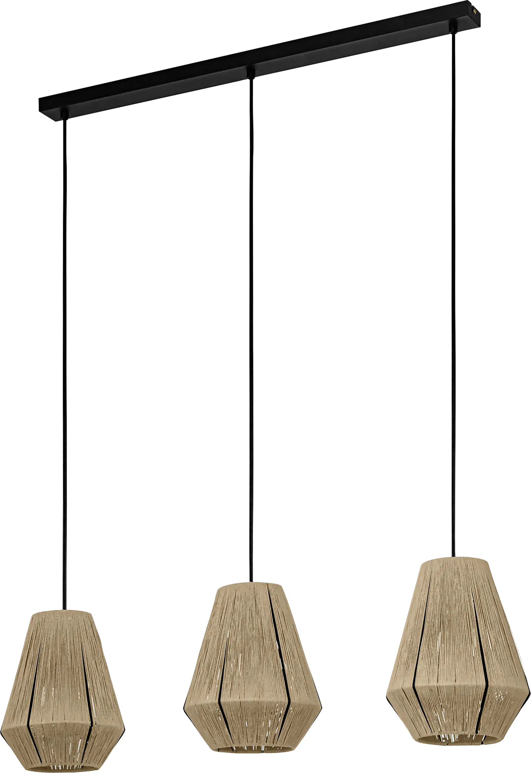 Eglo Hängeleuchte Alderney natur 90 x 20 cm E27