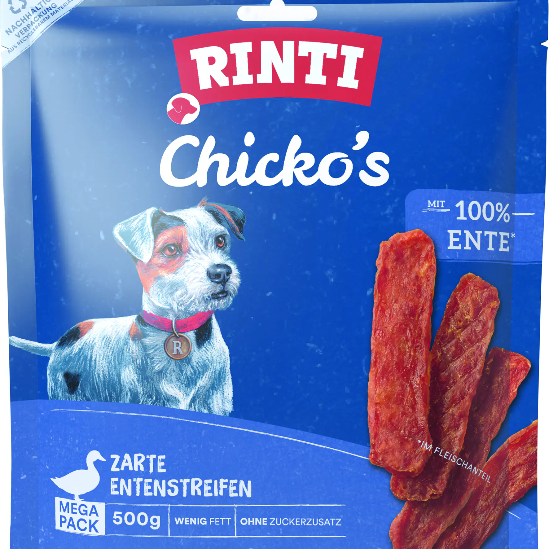 Rinti Chicko Hundesnack Ente Megapack 500g