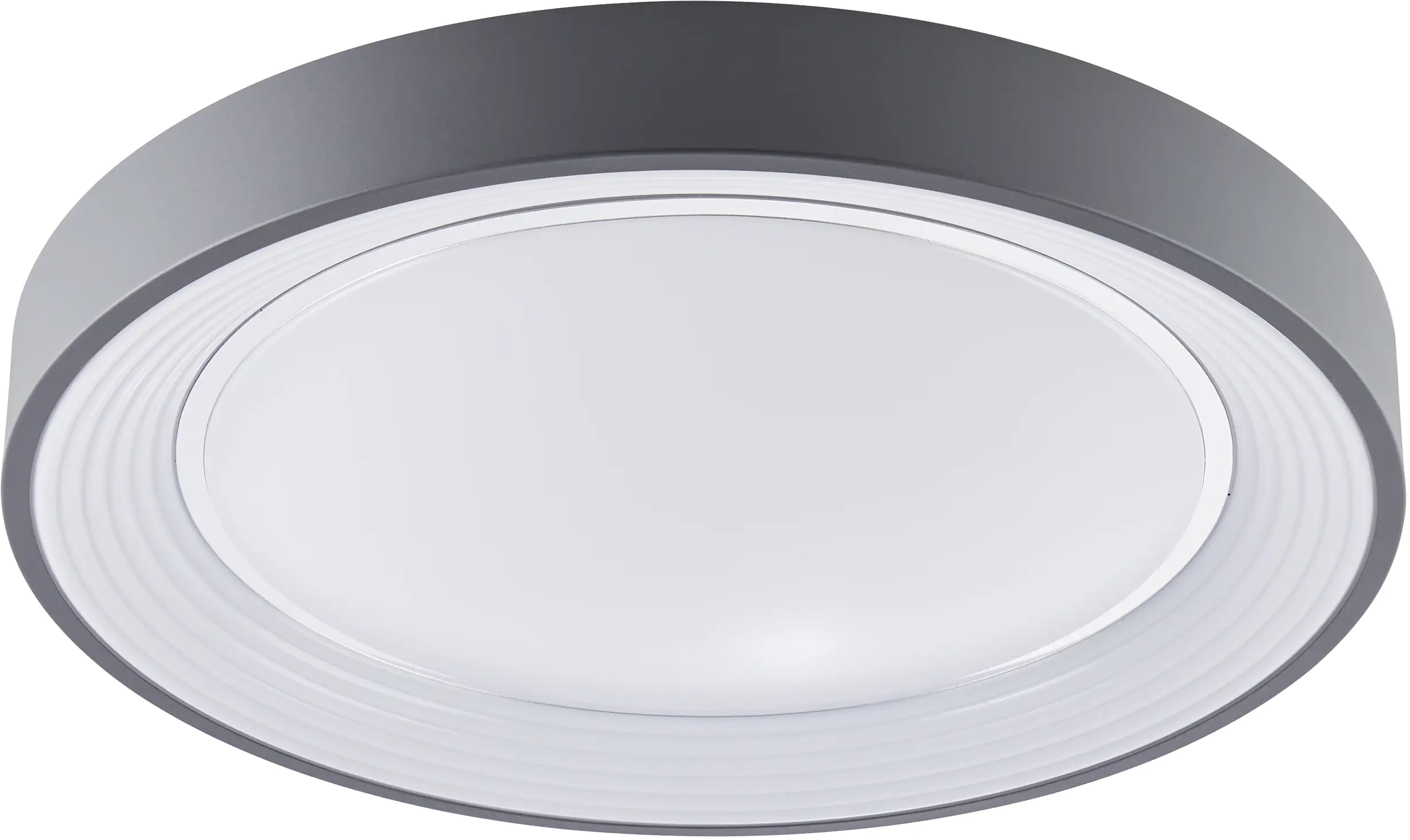 Brilliant LED Wand-Deckenleuchte Katia weiß, grau, mit Fernbedienung