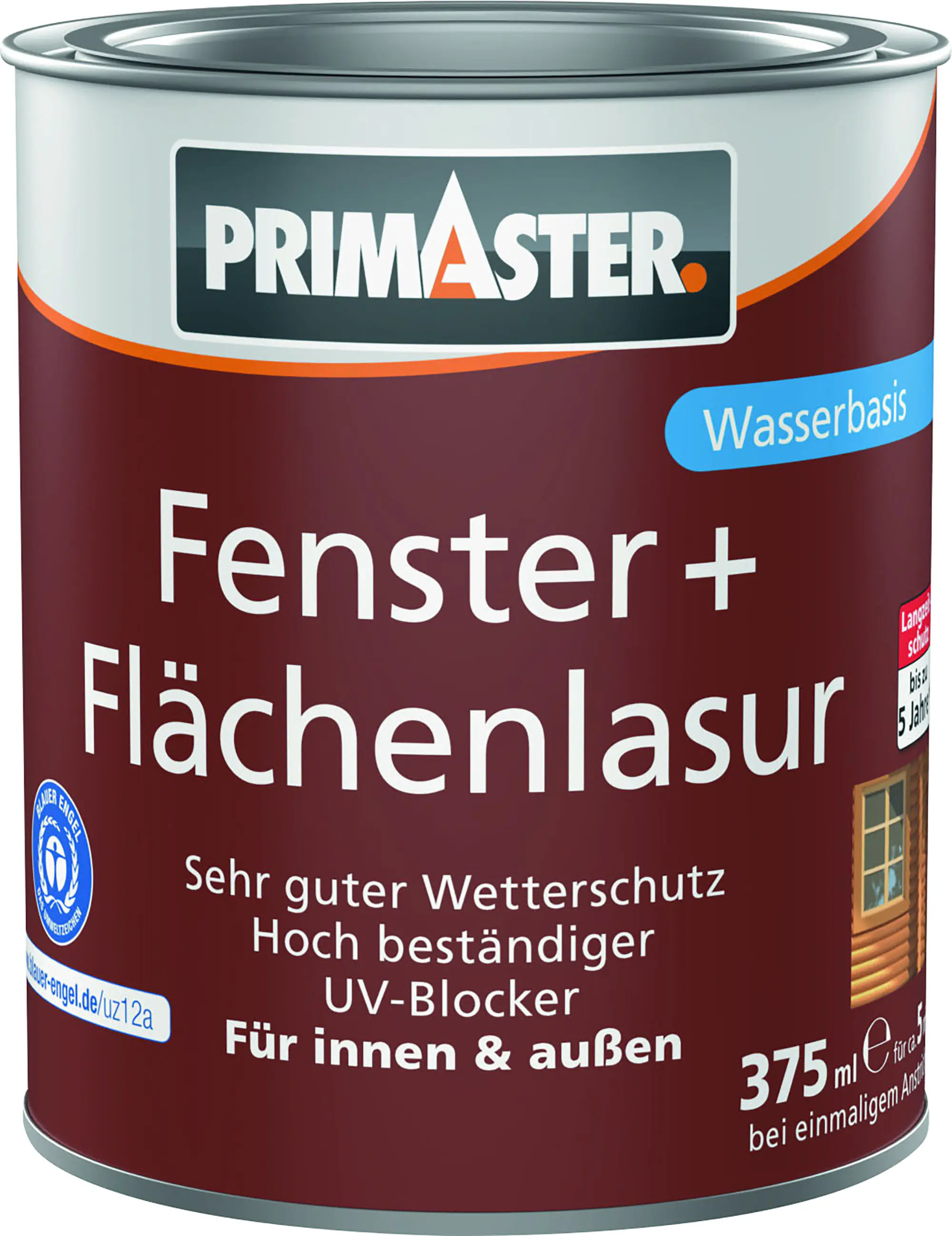Primaster Fenster + Flächenlasur 375 ml grau 