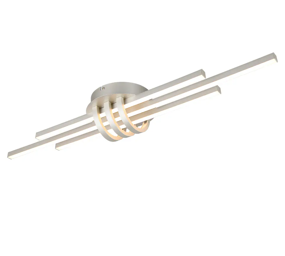 Reality LED Deckenleuchte Cinto 20W nickel warmweiß