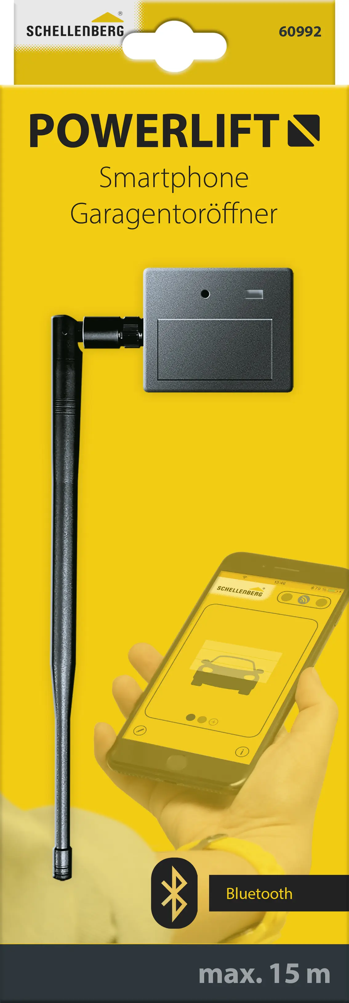 Schellenberg Smartphone-Garagentoröffner Powerlift