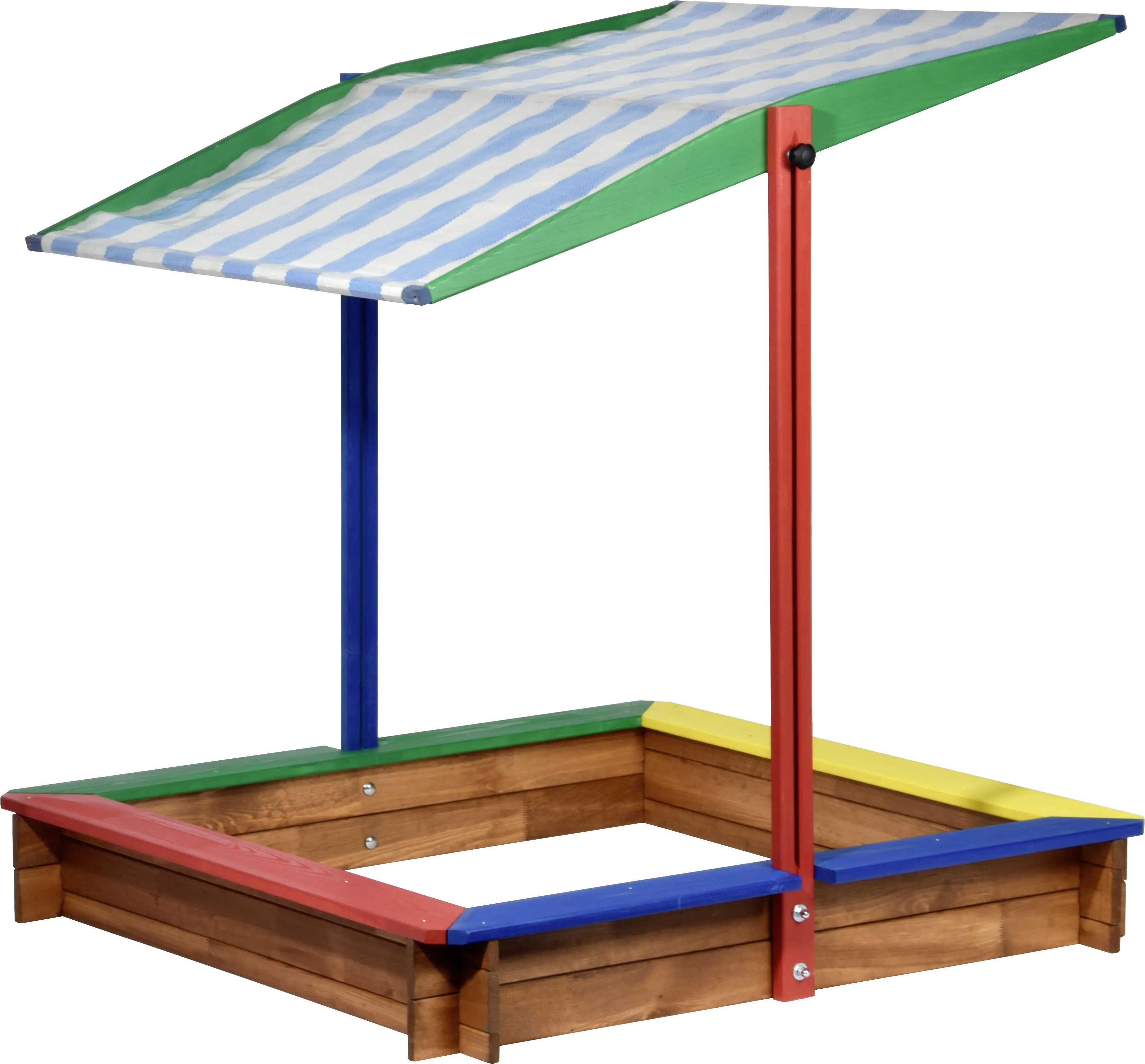 Dobar Sandkasten farbig mit Dach 120 x 120 x 120 cm Dobar Sandkasten farbig mit Dach 120 x 120 x 120 cm