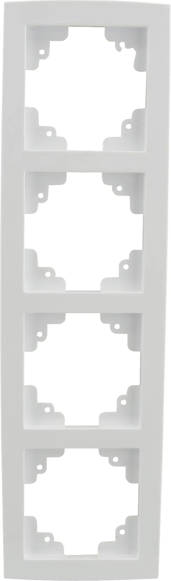 Unitec Abdeckrahmen Melbourne 4-fach ultraweiß