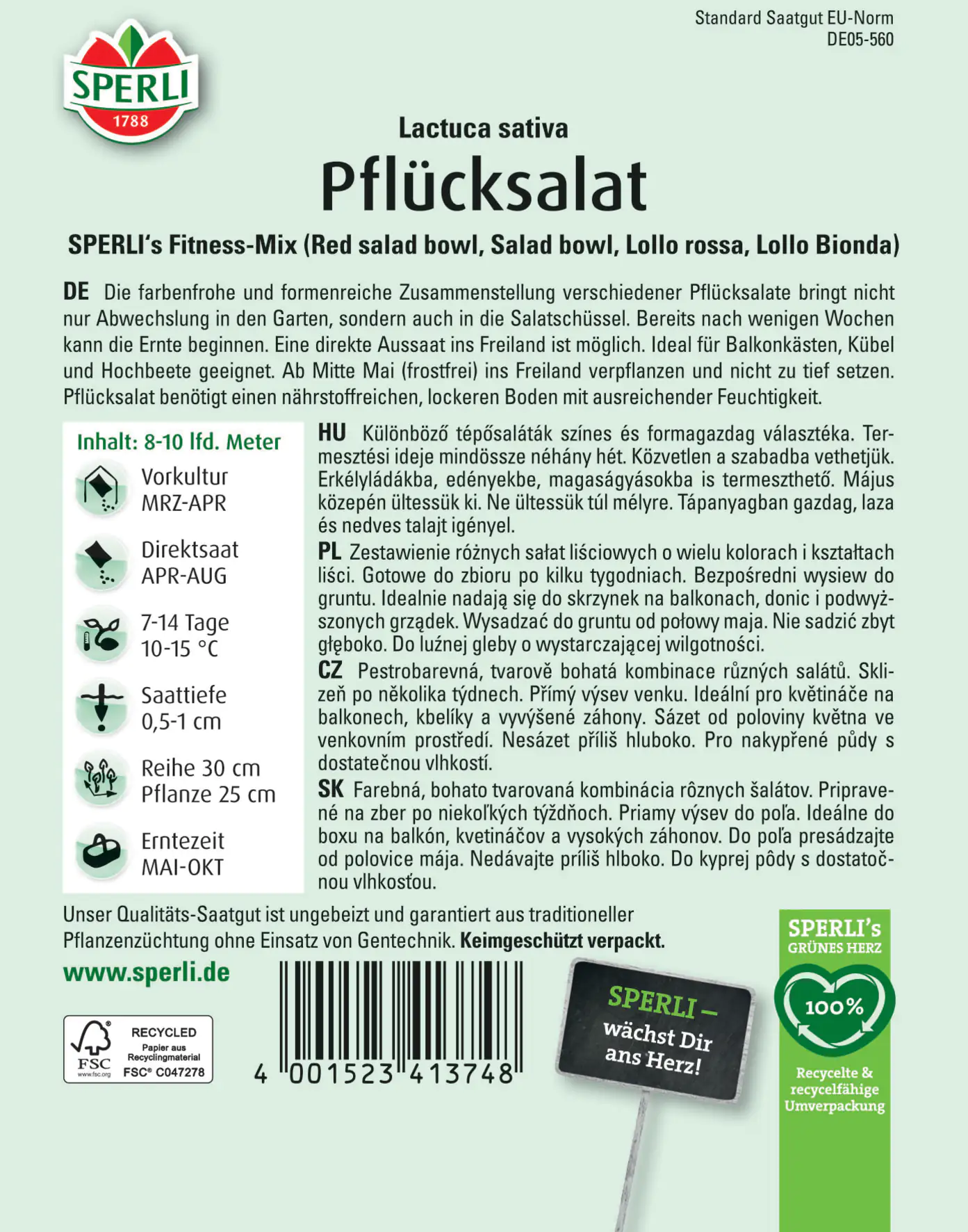 Sperli Pflücksalat Sperli 's Fitness-Mix