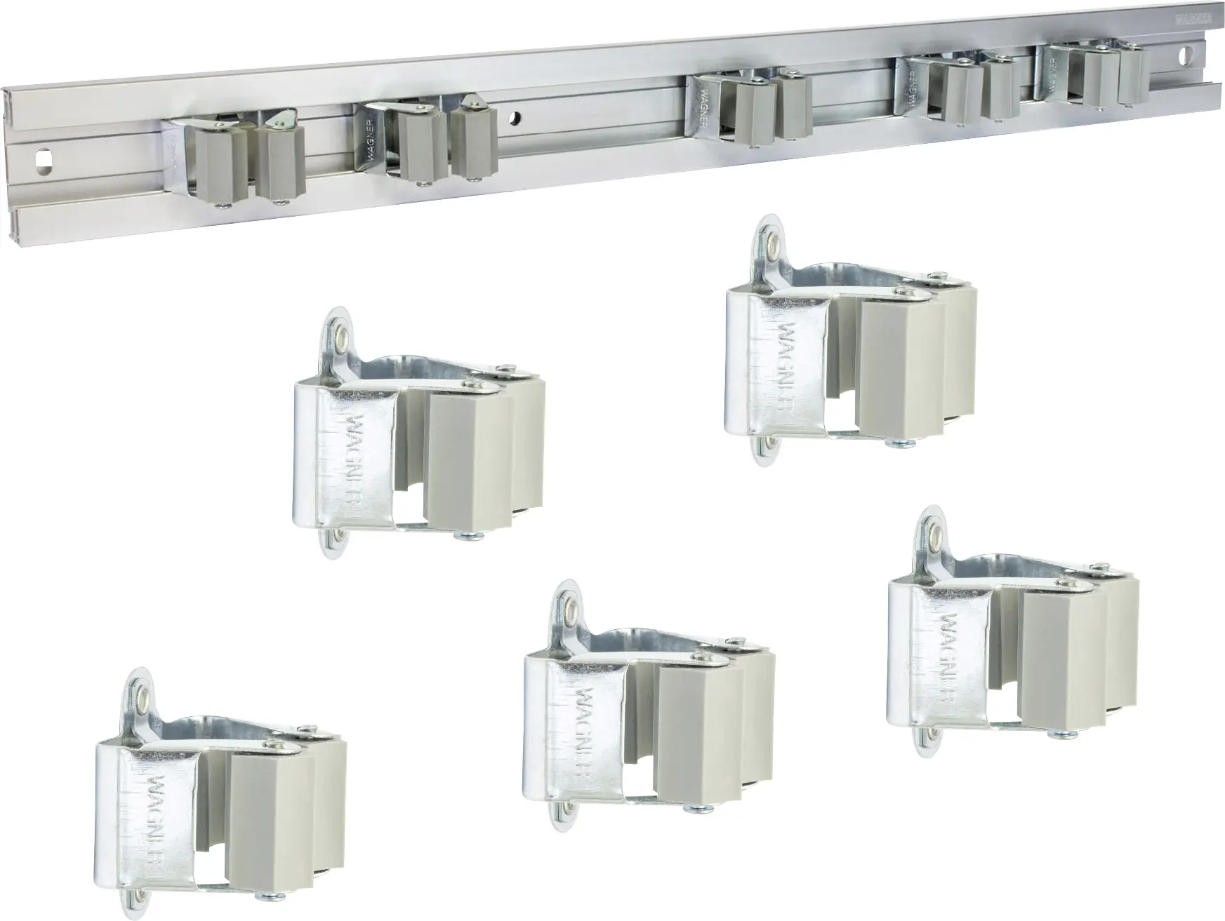 Wagner Gerätehalterleiste mit 5 Halter ausziehbar 60-110 cm 