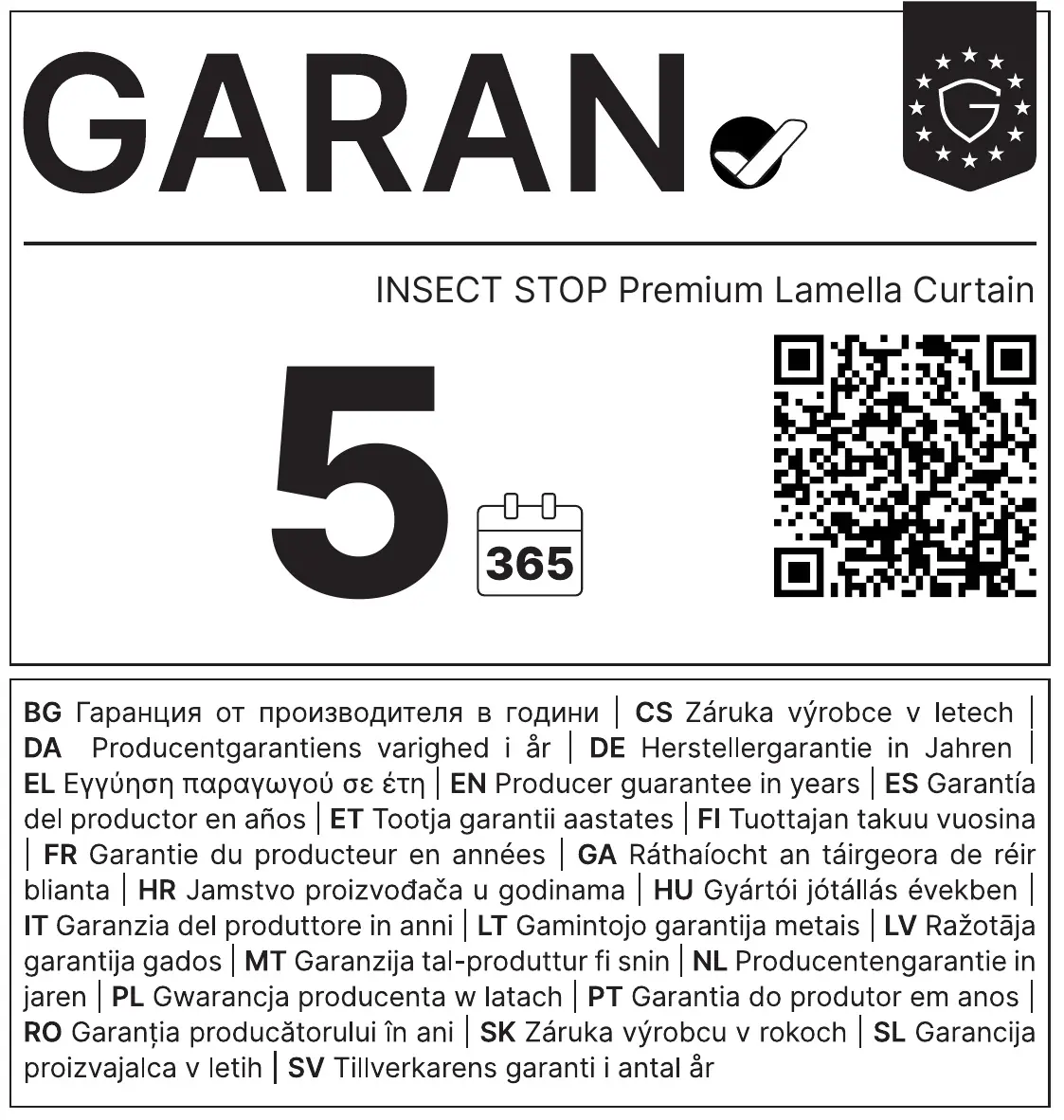 tesa Lamellentür Premium Teleskop 95 x 220 cm anthrazit