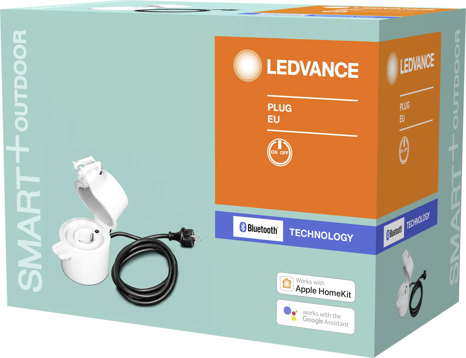 Ledvance Smart+ BT Outdoor Plug EU 8x1 GF Außensteckdose