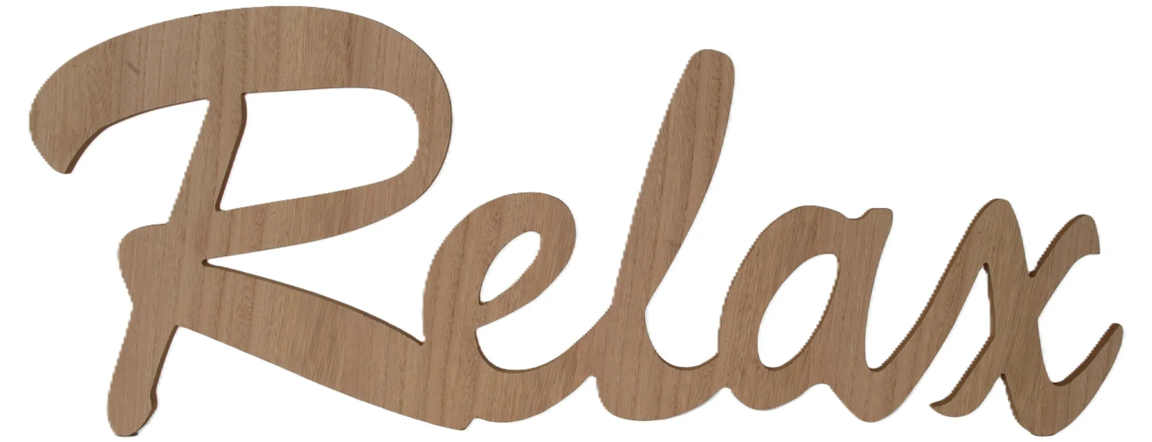 Schriftzug XL Relax Holz  74,5x29x1,8 cm