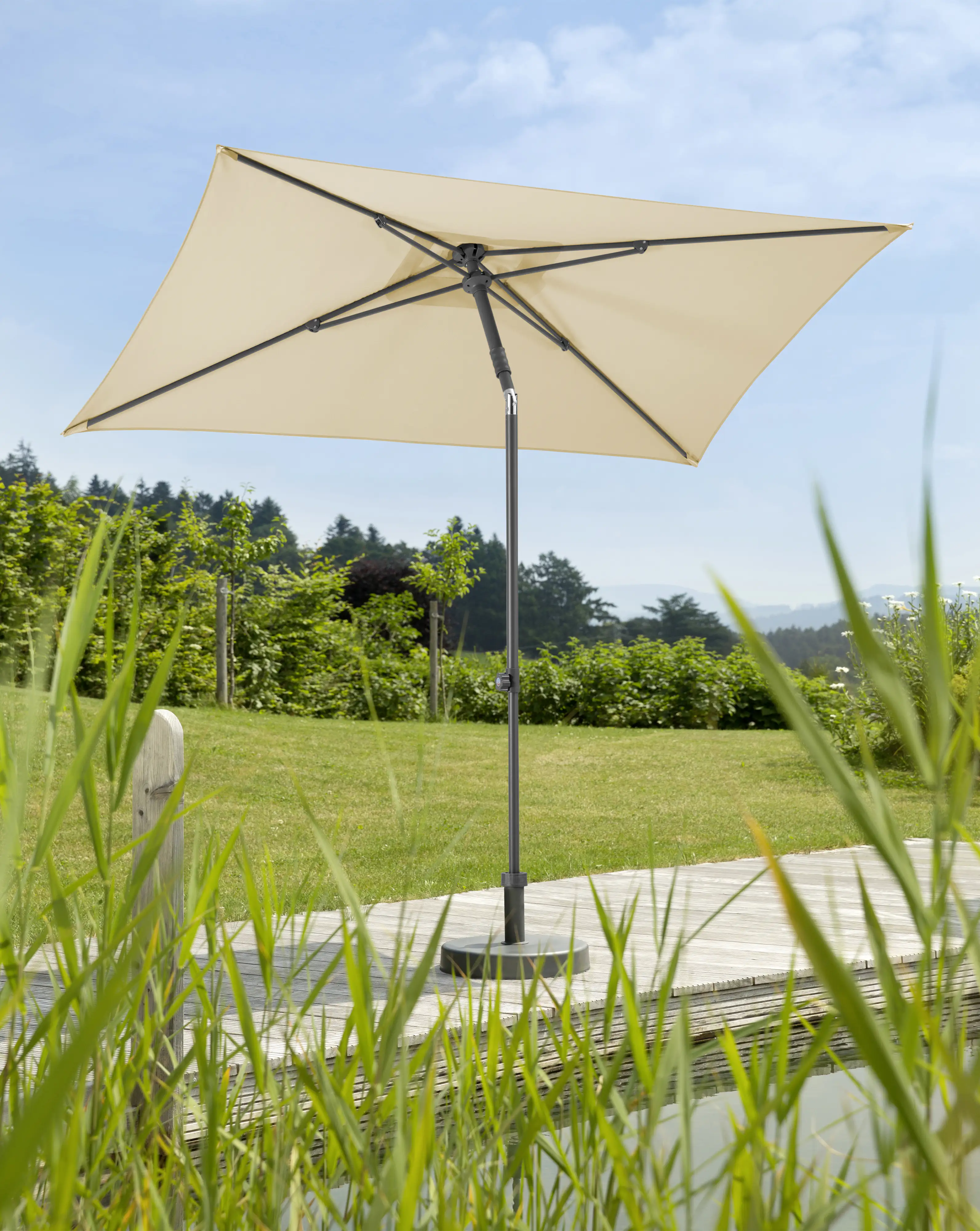 Schneider Sonnenschirm Sevilla natur 240 x 140 cm Schneider Sonnenschirm Sevilla natur 240 x 140 cm