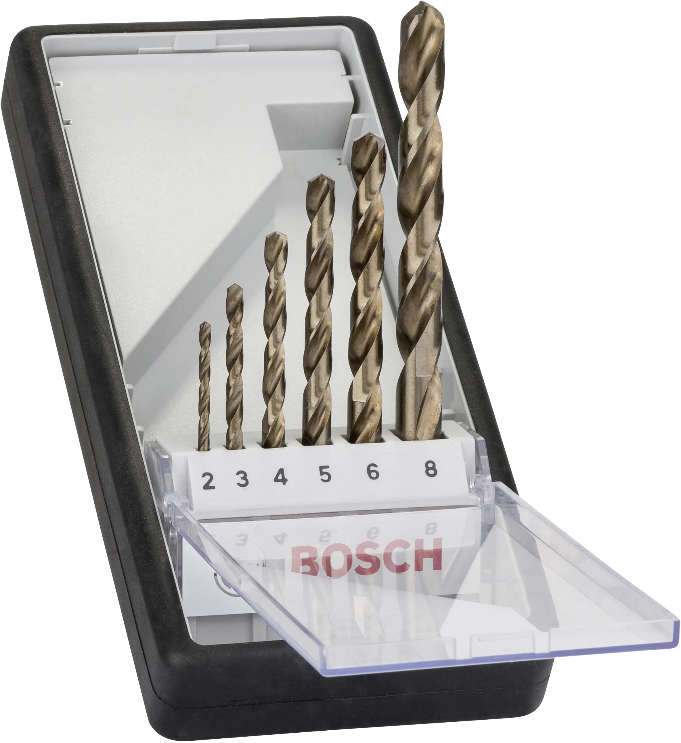 Bosch Metallbohrer-Set Robust Line HSS-Co 6-teilig Rundschaft