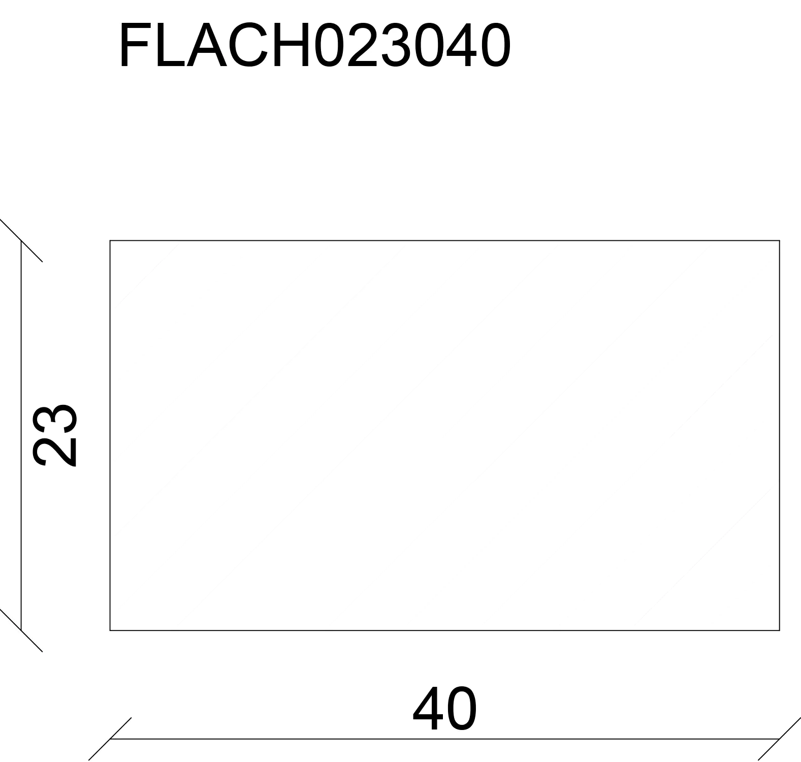 FN Neuhofer Flachleiste 100 cm 40 x 23 mm Fichte/Kiefer