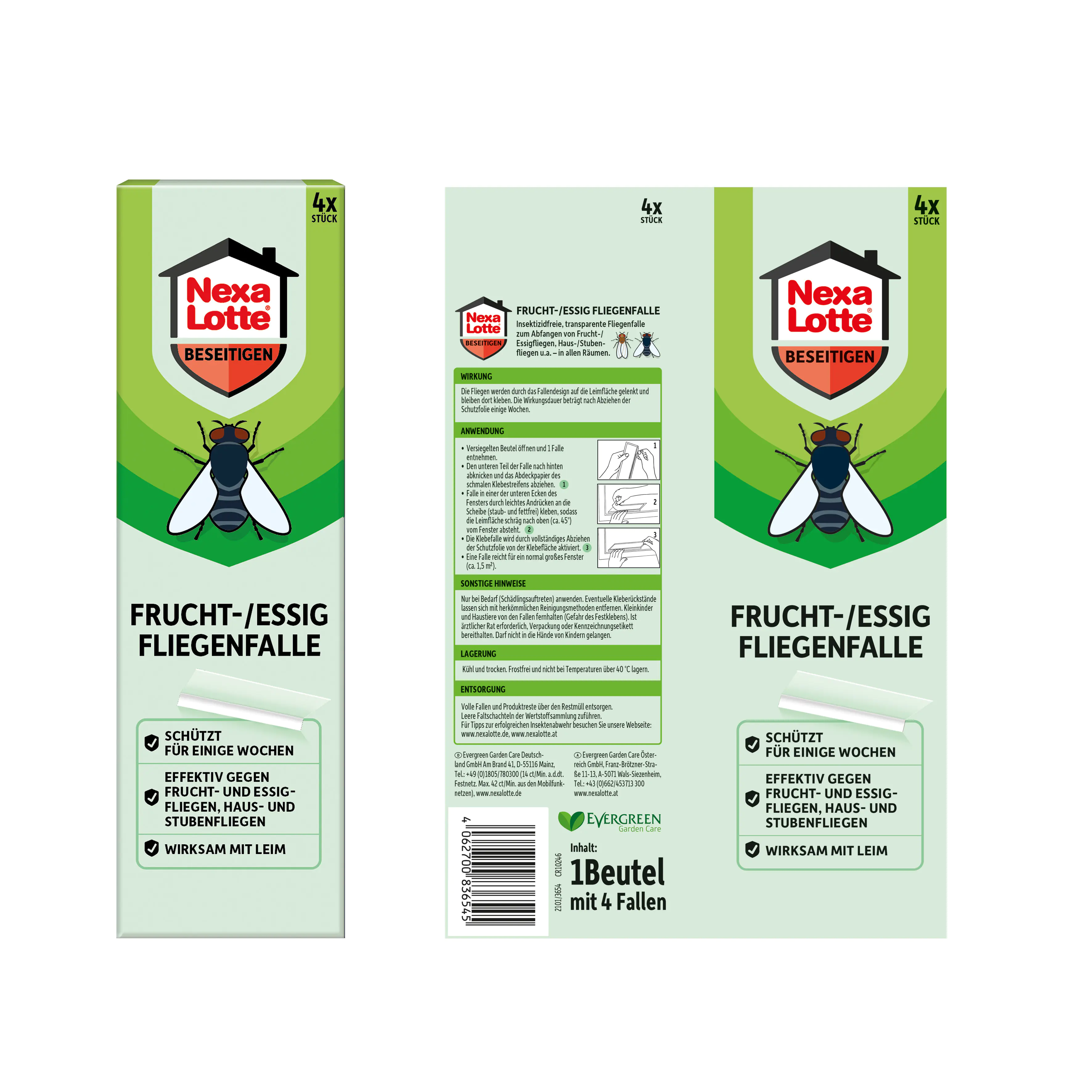 Nexa Lotte Fruchtfliegenfalle 4 Stück