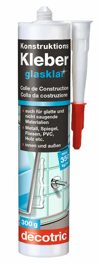 Decotric Konstruktions-Kleber 300 g, glasklar