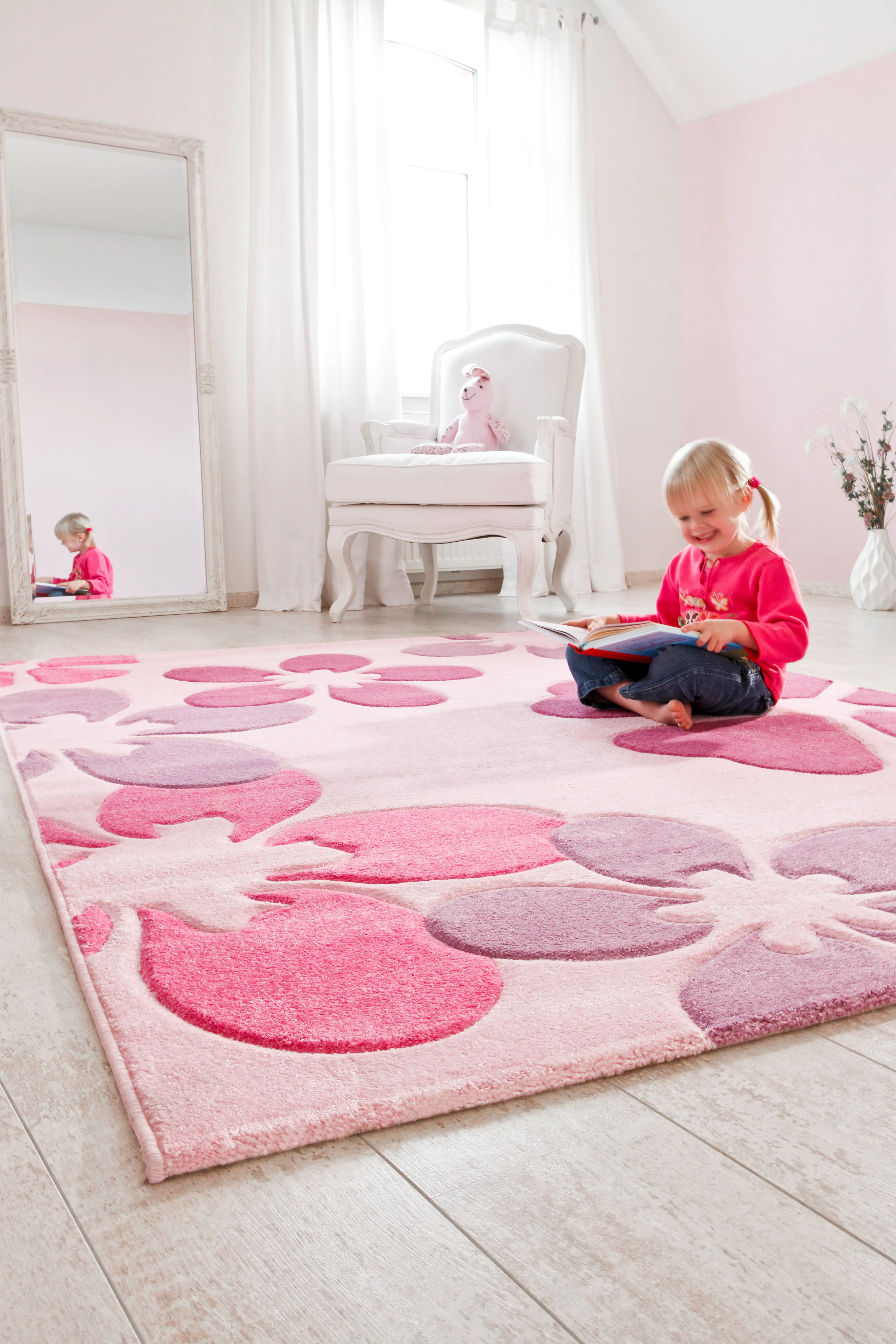 4002398004413_2 LUXOR Living Teppich Flair pink, 80 x 150 cm