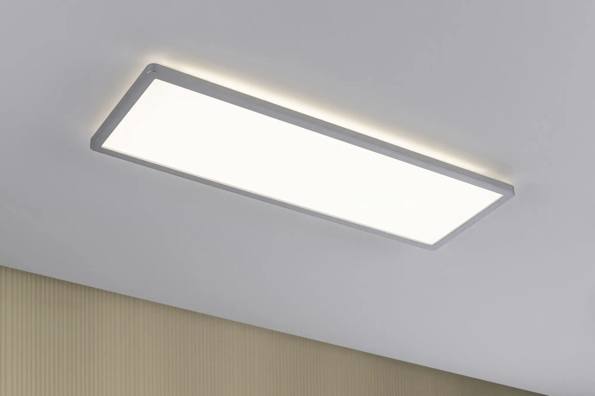 Paulmann LED Panel Atria Shine chrom-matt 58 x 20 cm warmweiß dimmbar