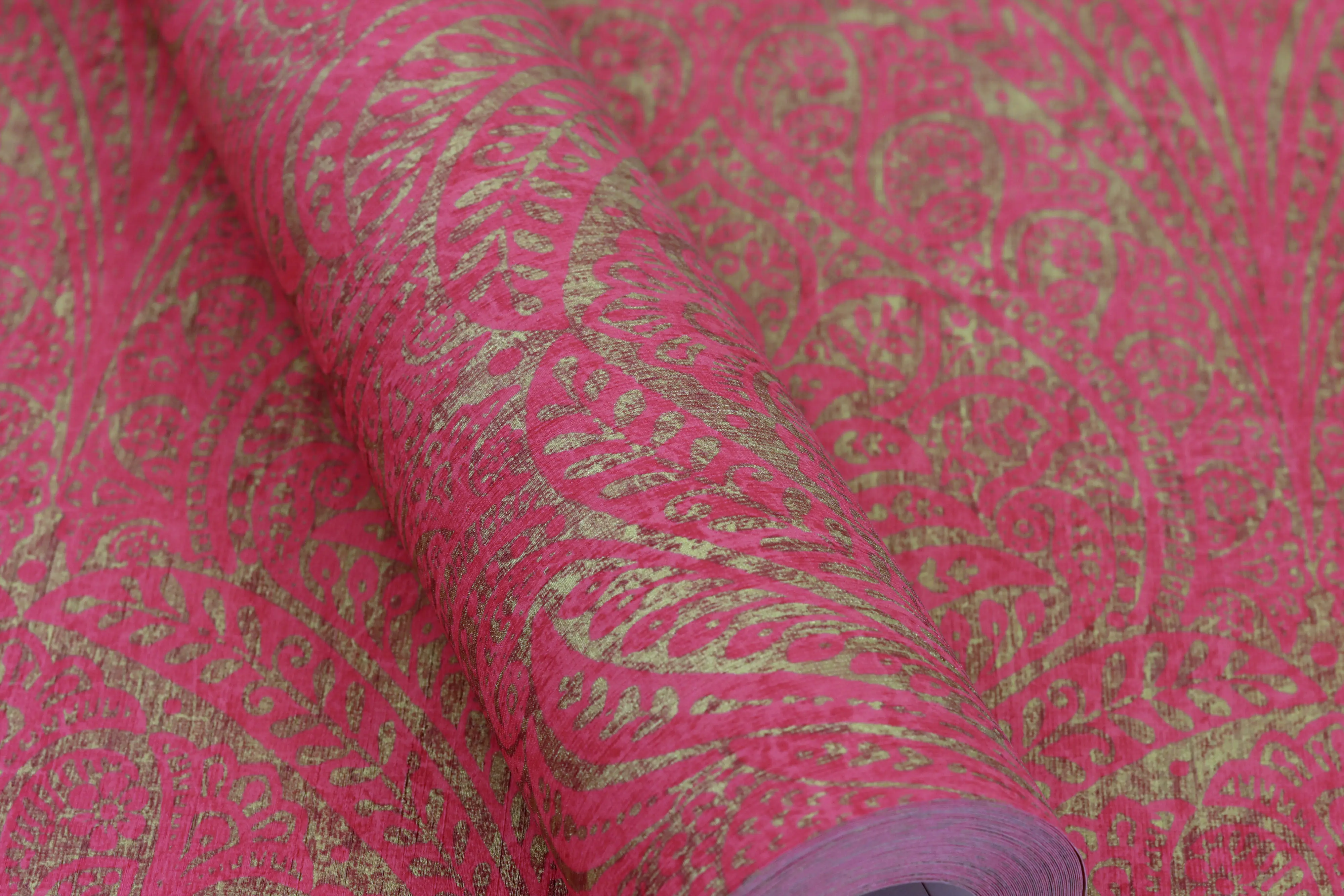 Rasch Vliestapete 746365 Pink-Dunkelpink Muster & Motive 10,05 m x 0,53 m