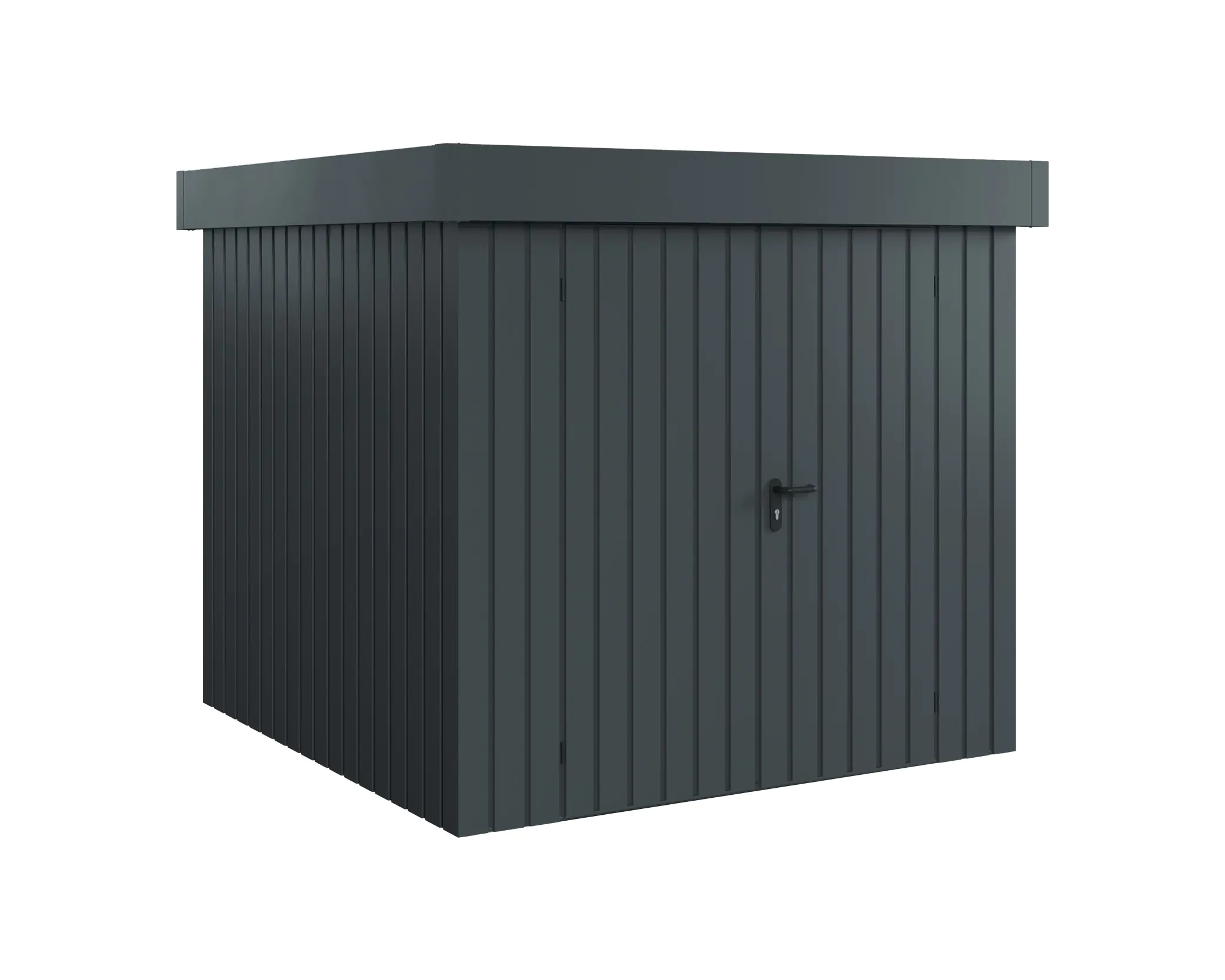 EcoStar Metallgerätehaus Euroline EFD5 anthrazit 214 x 214 cm 2-flg. EcoStar Metallgerätehaus Euroline EFD5 anthrazit 214 x 214 cm 2-flg.