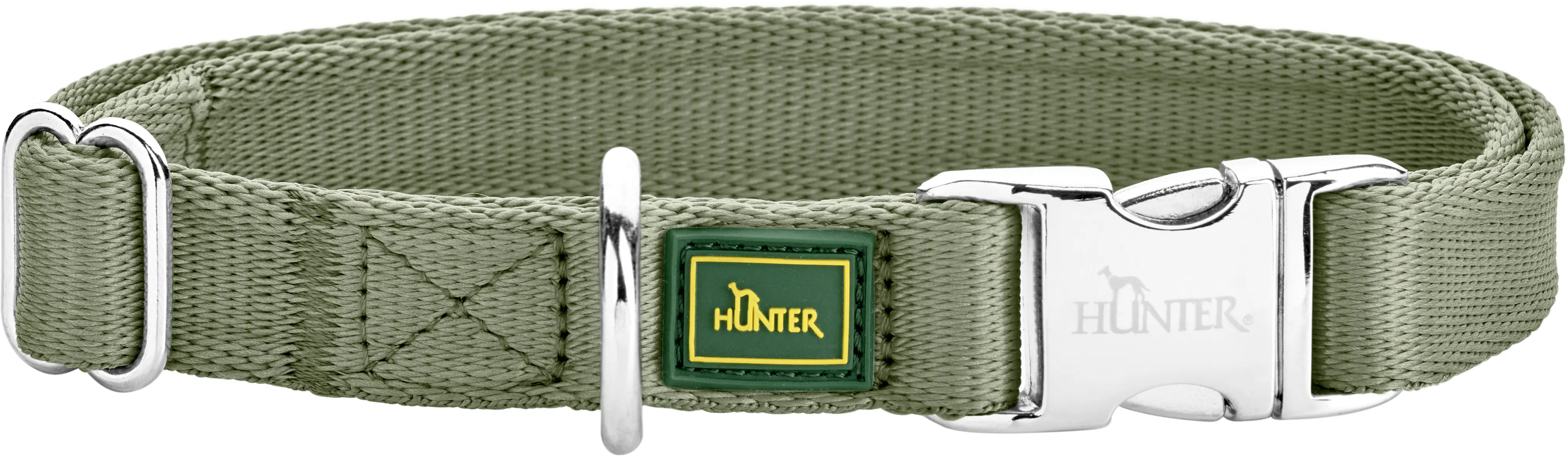 Hunter Hundehalsband Inari Alu-Strong M lindgrün