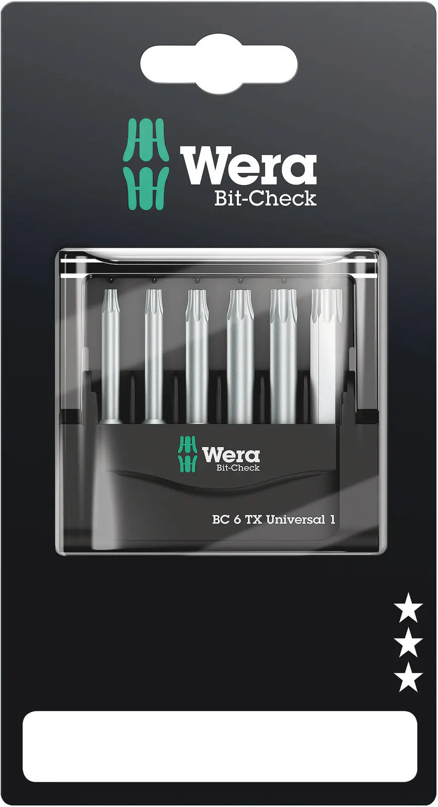 Wera Bit-Set Bit-Check BC 6 TX Universal 1 6-teilig