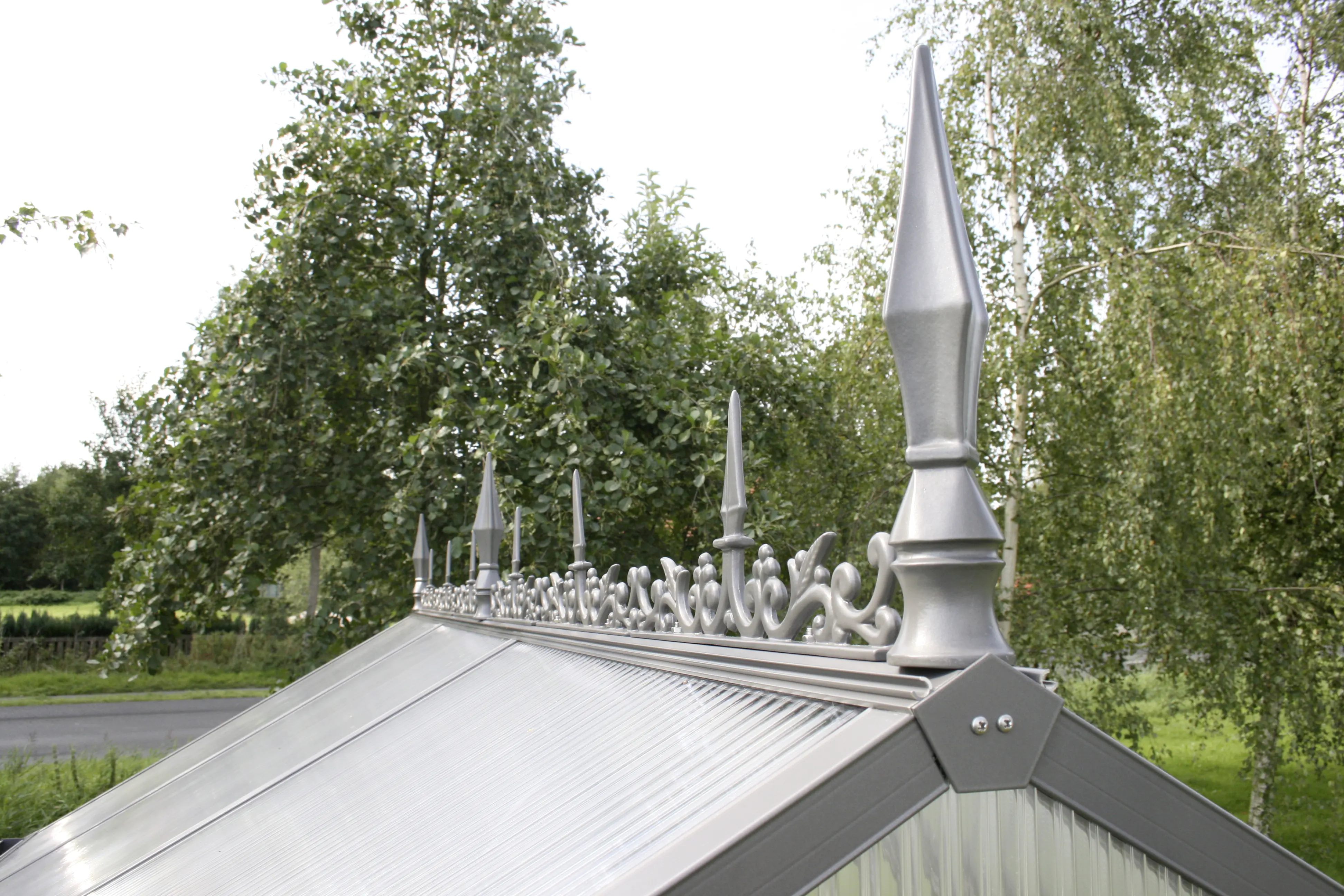 KGT Firstverzierung f. Gewächshaus Typ IV pressblank