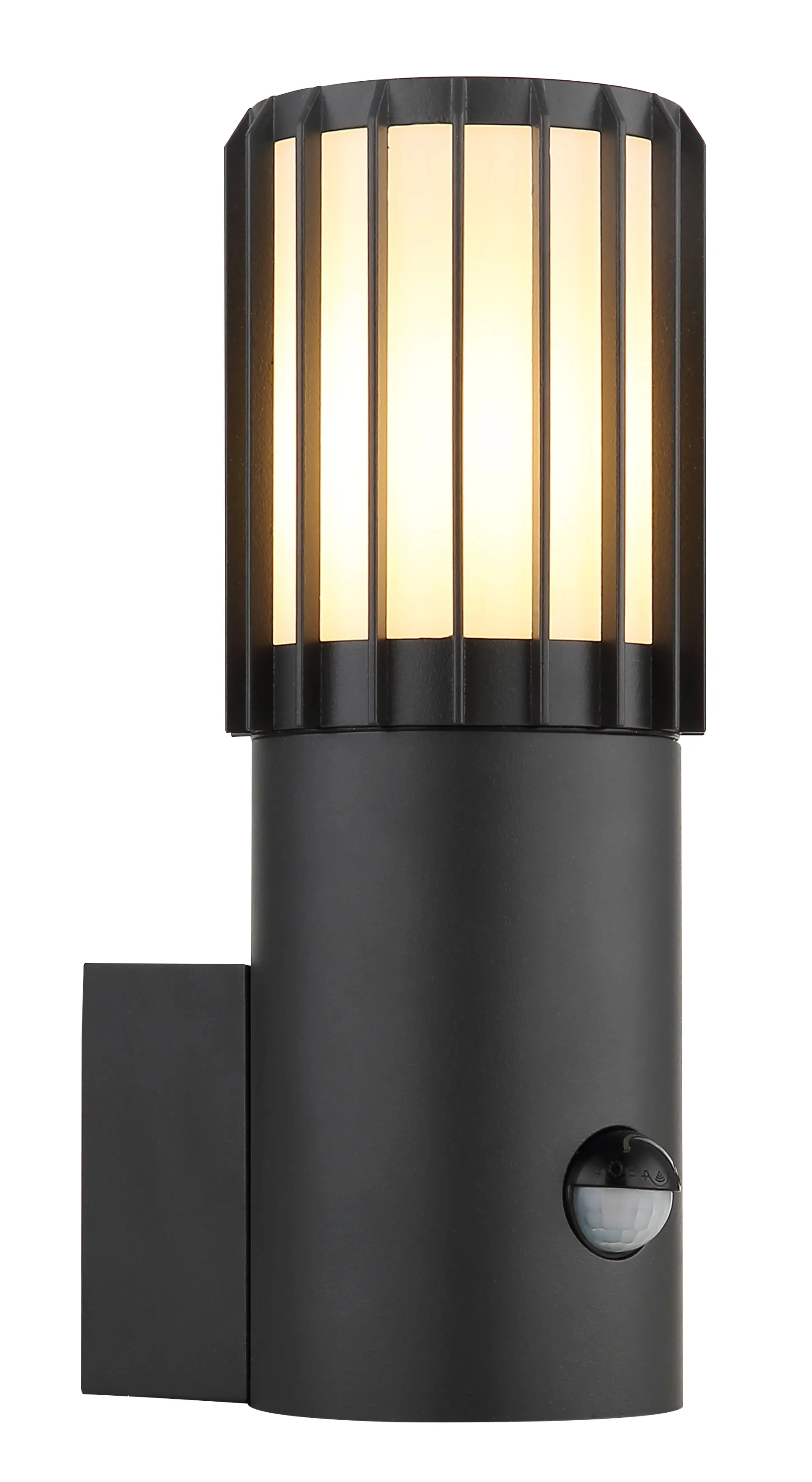 Globo Außen-Wandlampe Mervin 9 x 24 cm E27 Bewegungsmelder