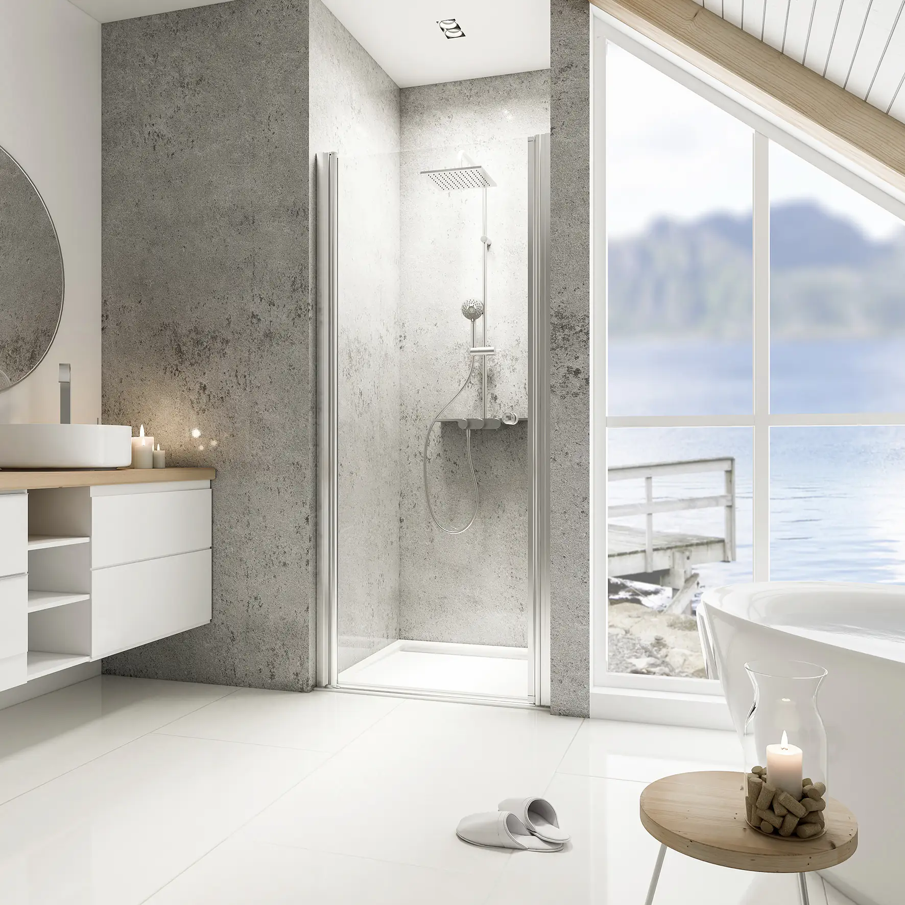 Schulte Nische Drehtür 90 x 200 cm Garant