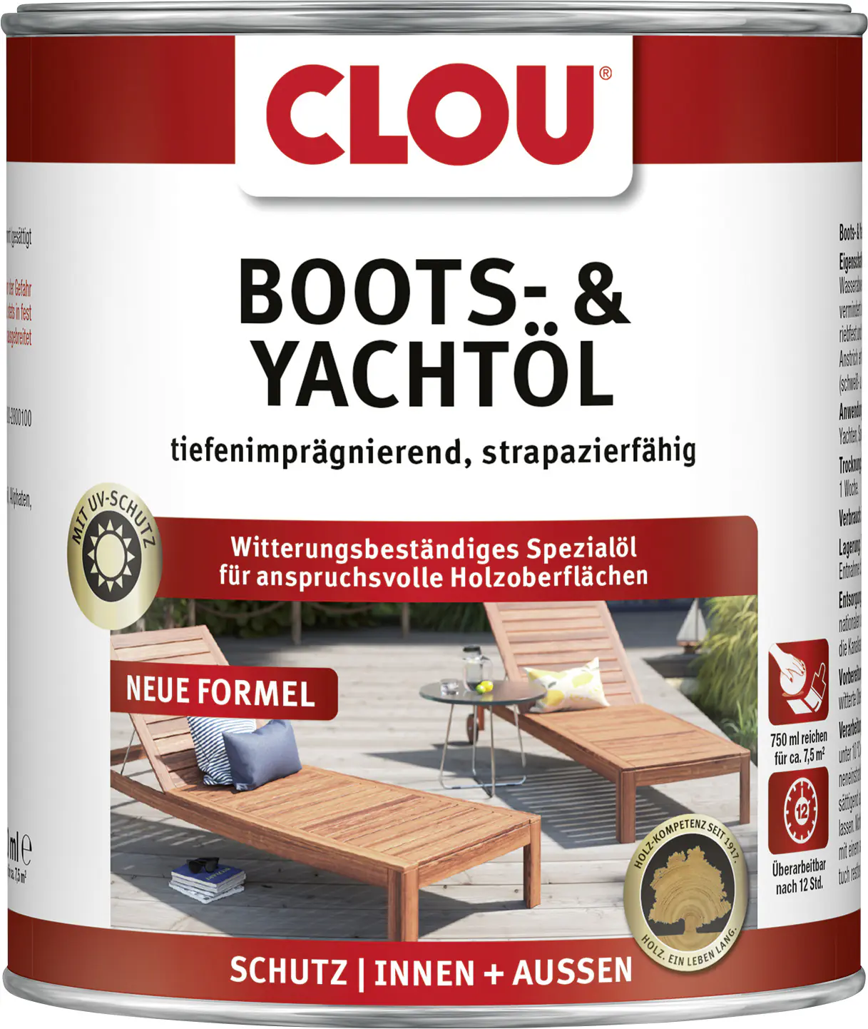Clou Boots- & Yachtlack 750 ml transparent glänzend