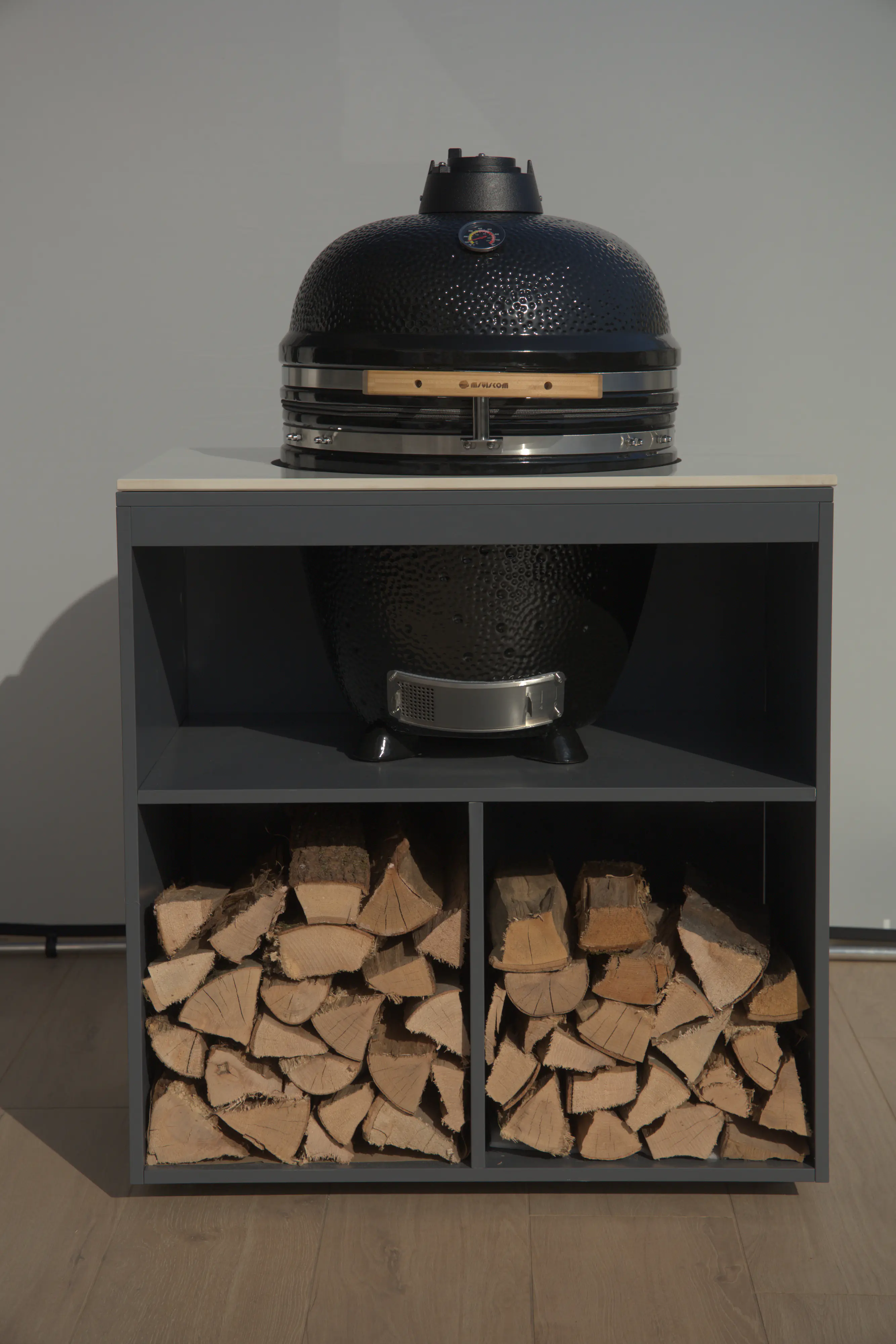 Bellano Living Element für Outdoorküchen inkl. Kamado Grill anthrazit