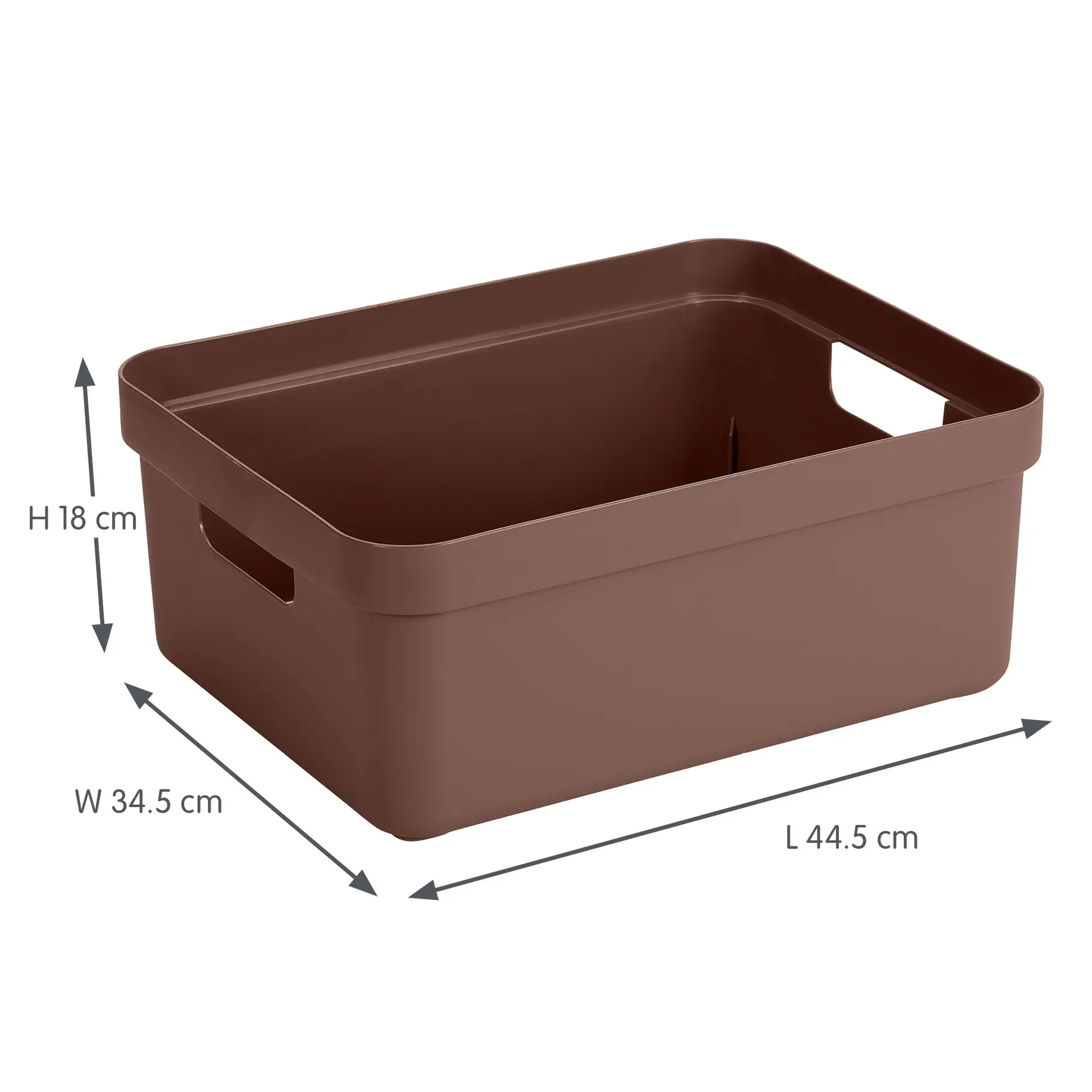 Sunware Aufbewahrungsbox Sigma Home 24 L schoko 3er Set