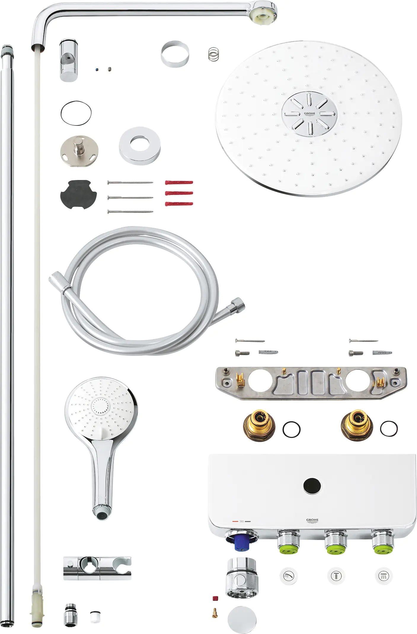 4005176457609_2500703 Grohe Kopfbrausesystem Euphoria moon white SmartControl