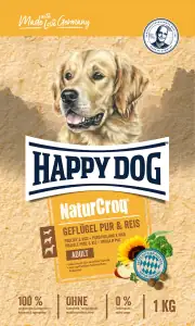 4001967116762 Happy Dog Hundefutter NaturCroq Geflügel pur & Reis 1 kg