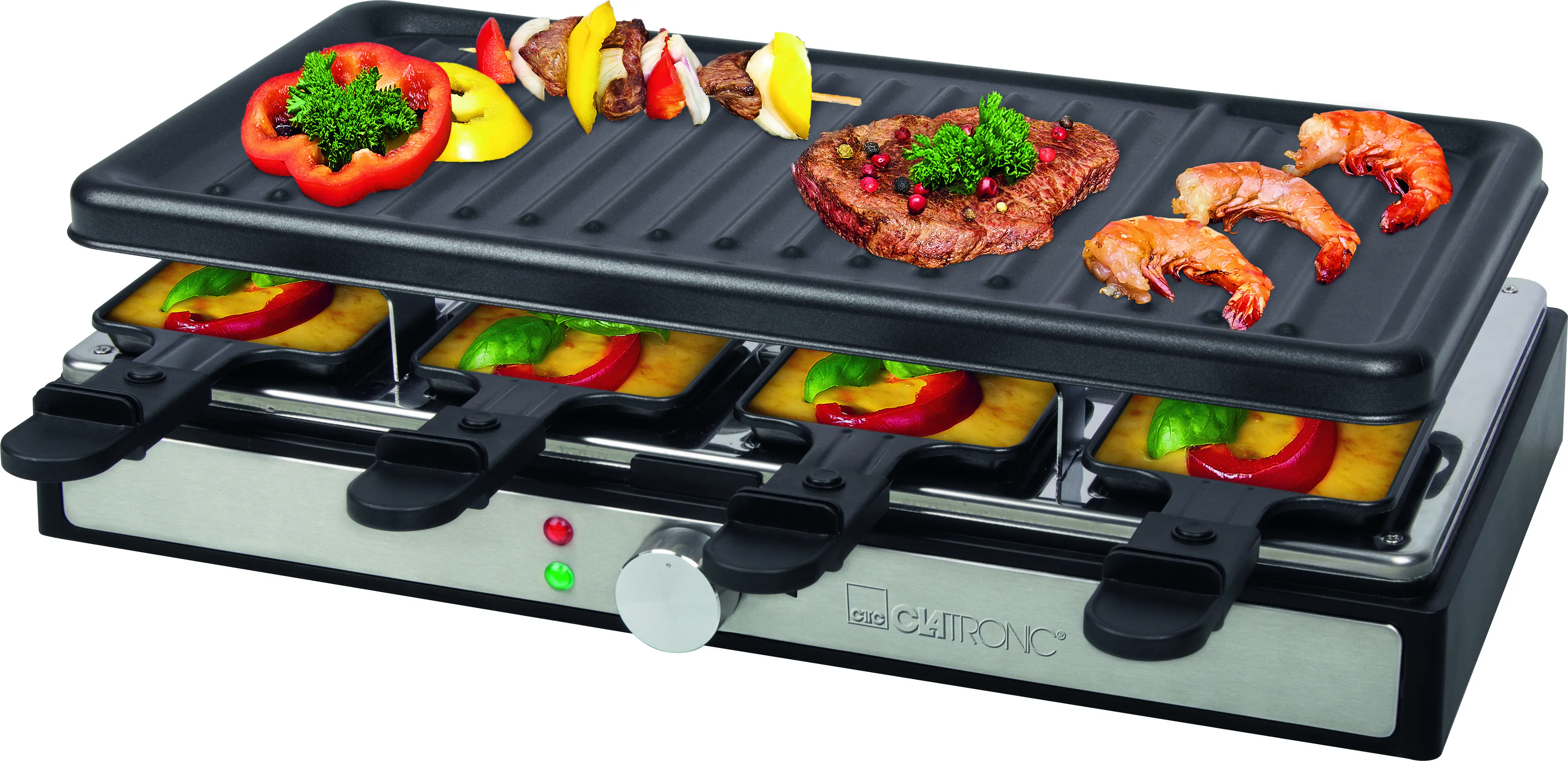 Clatronic Raclette-Grill RG 3757 für 8 Personen 1400 W
