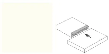 Getalit Eckverbindungsleiste 60 cm, 12 x 40 mm, weiß
