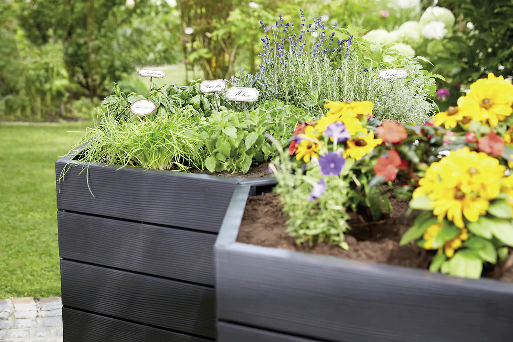 Garantia Hochbeet Ergo XL 75 mit FLORA-Wassersparsystem, 145 x 75 cm