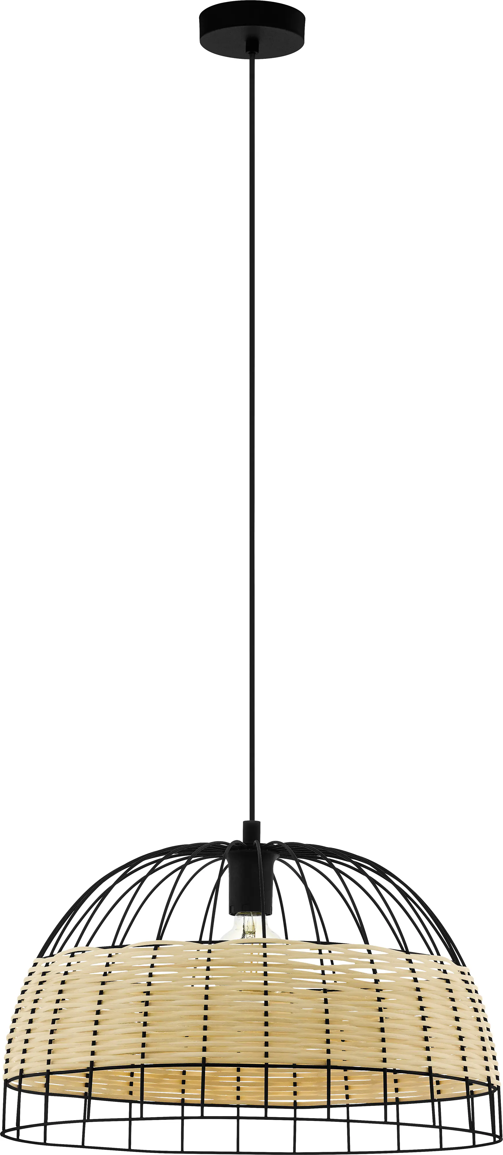 Eglo Pendelleuchte Anwick natur Ø 50 cm E27, max. 60 W