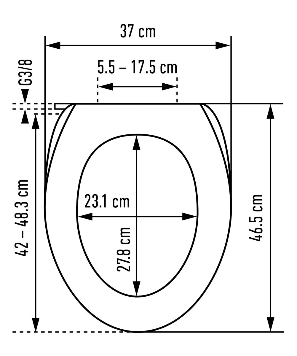 Diaqua WC-Sitz mit Absenkautomatik & Duschfunktion Lavalino weiß