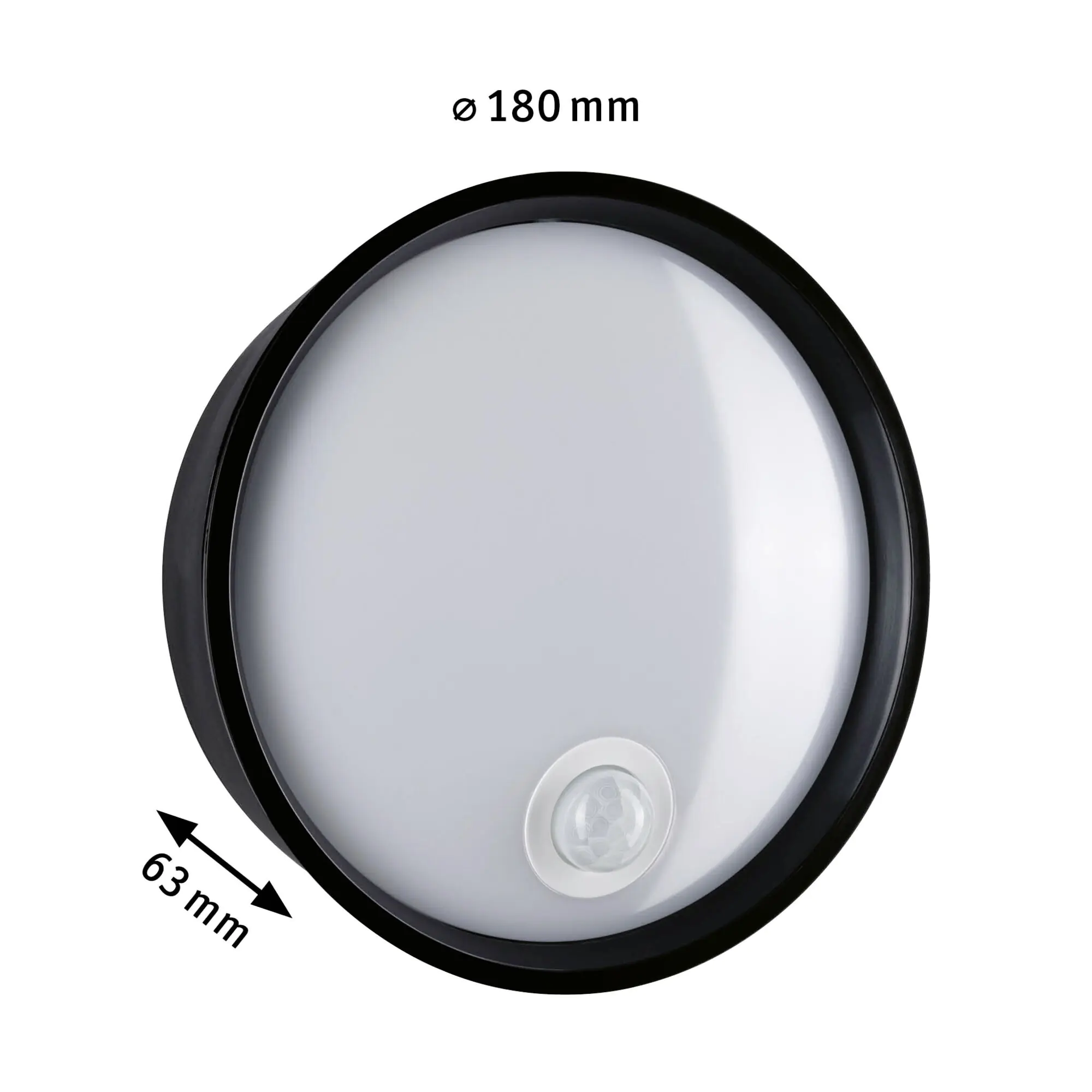 Paulmann LED Außenleuchte Platomo schwarz Ø 18 cm warmweiß mit Bewegungsmelder Paulmann LED Außenleuchte Platomo schwarz Ø 18 cm warmweiß mit Bewegungsmelder