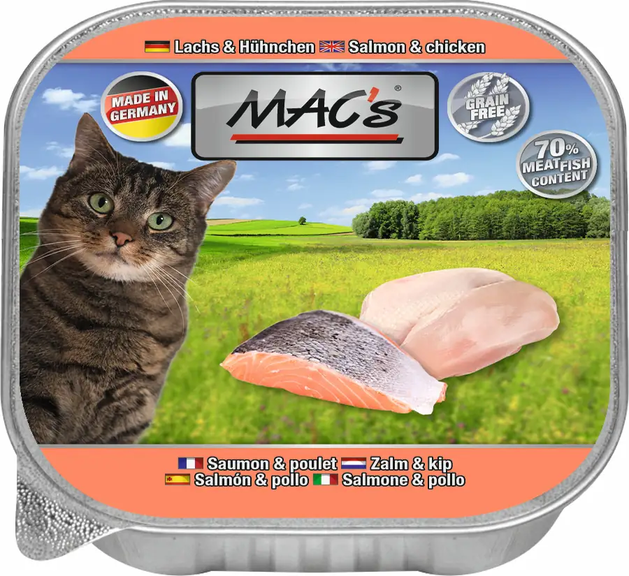 4027245005047 Macs Cat Lachs & Hühnchen 100 g