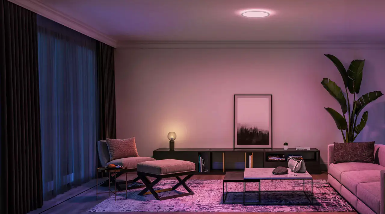 Philips Hue LED Deckenleuchte Tento + Dimmschalter rund weiß RGB Ø 43 cm RGB