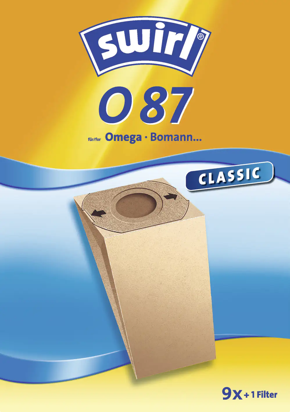 Swirl O 87 Spezialpapier Staubsaugerbeutel 9 Staubbeutel + 1 Filter Swirl O 87 Spezialpapier Staubsaugerbeutel 9 Staubbeutel + 1 Filter