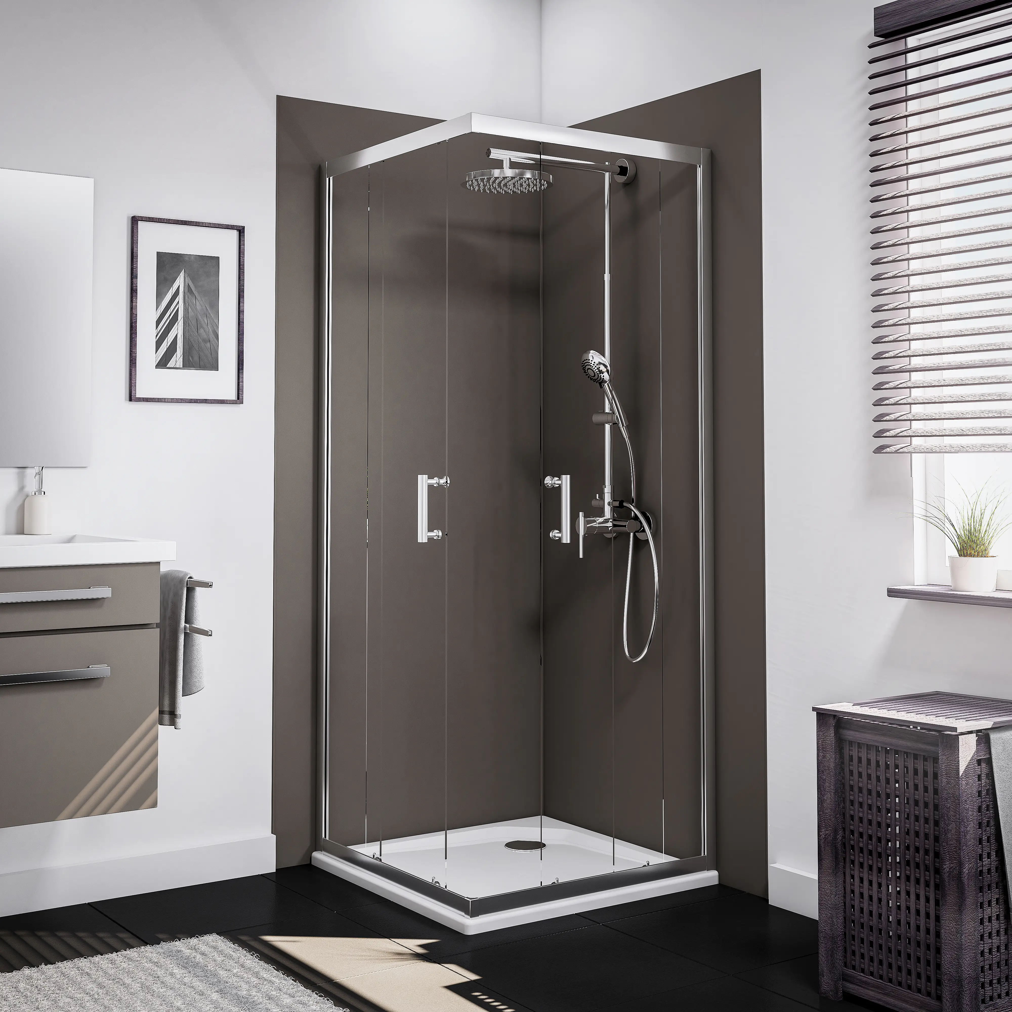 Schulte Eckeinstieg 90 x 90 x 190 cm Sunny