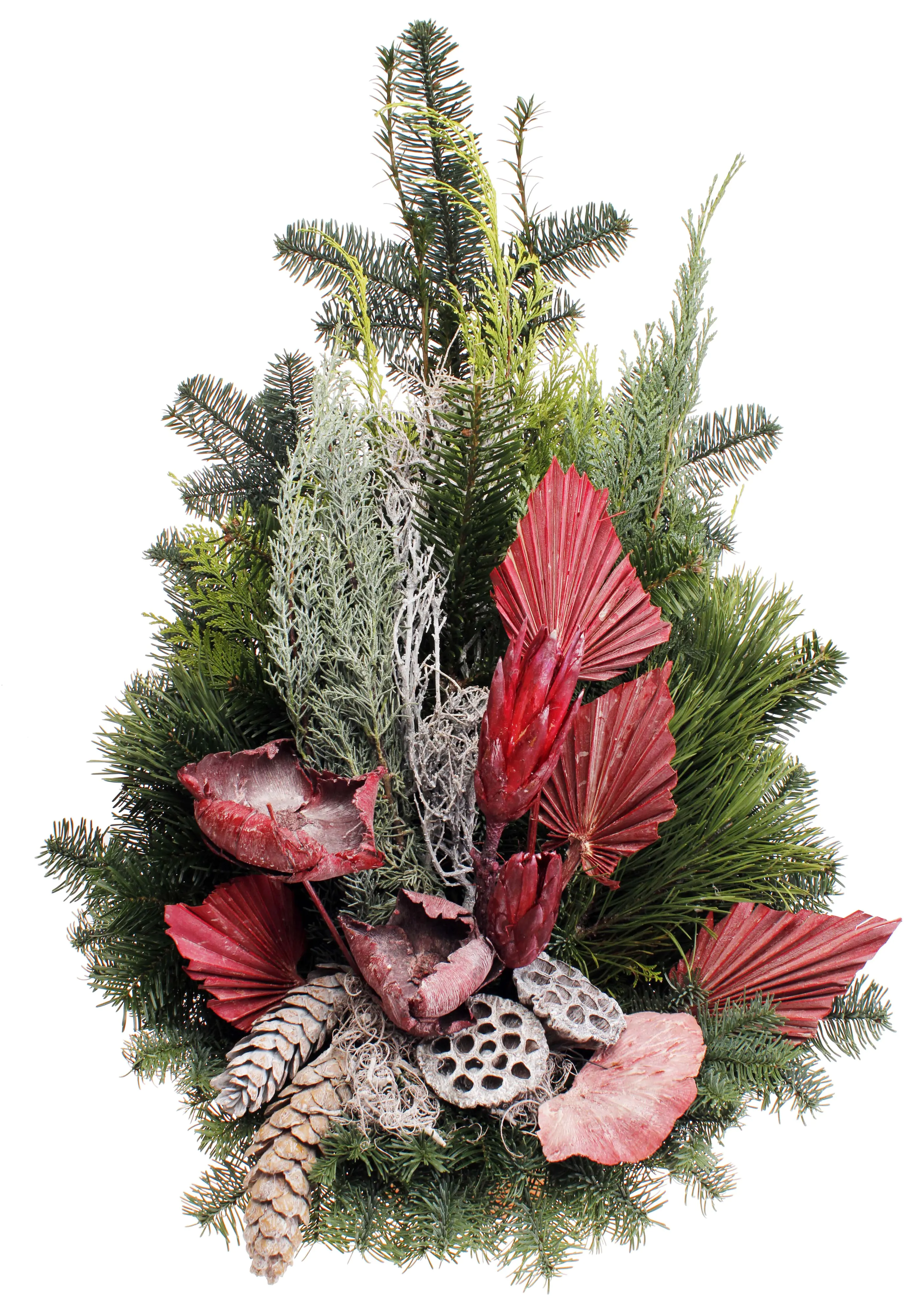 Nobilis Schale rot-weiß dekoriert