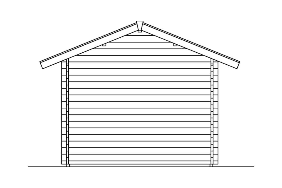 SKAN HOLZ Freizeithaus Lausanne 450 x 300 cm natur mit Fußboden