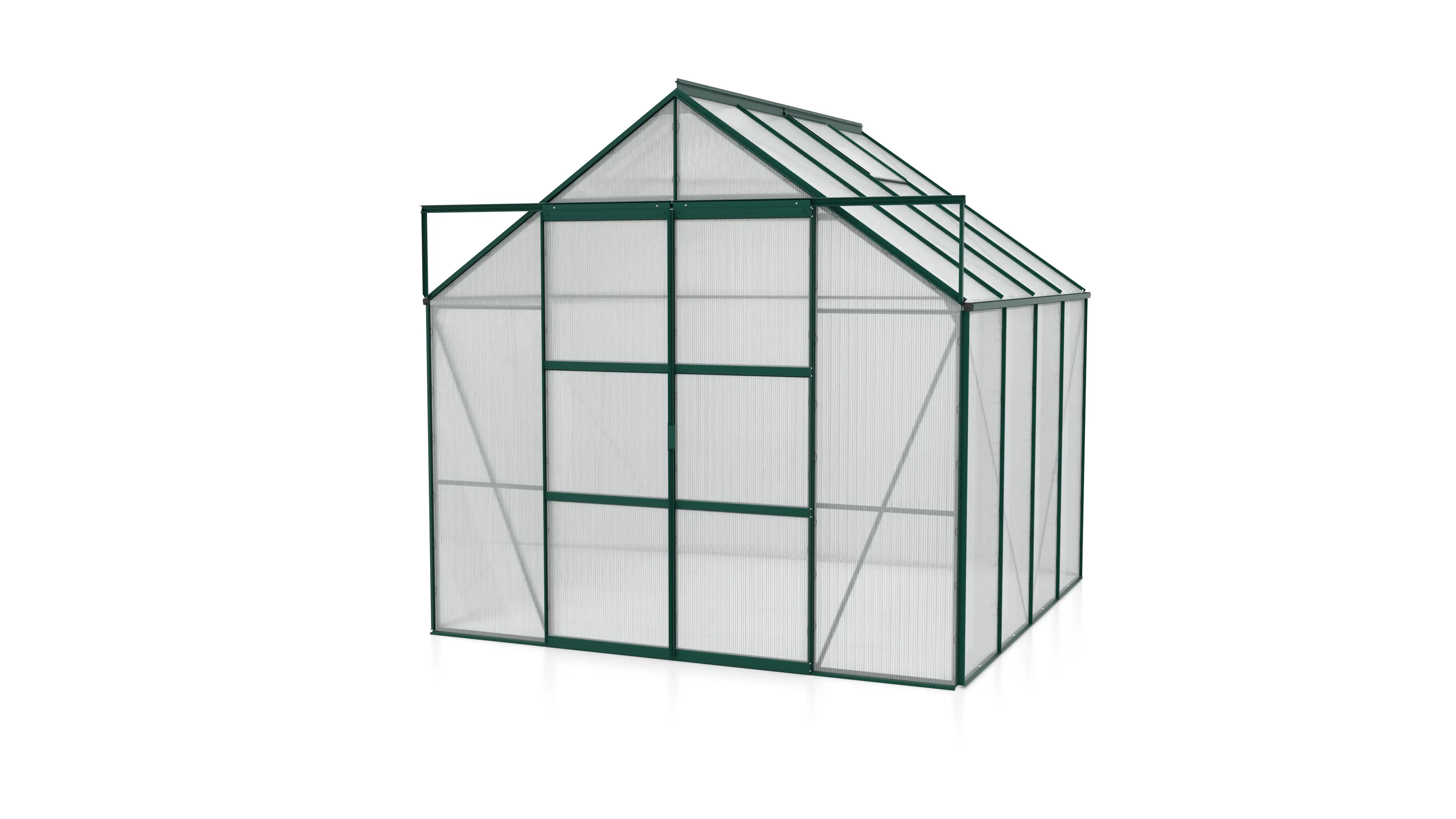 Vitavia Gewächshaus-Set Uranus 6700 HKP 6 mm smaragd 254 x 254 cm 