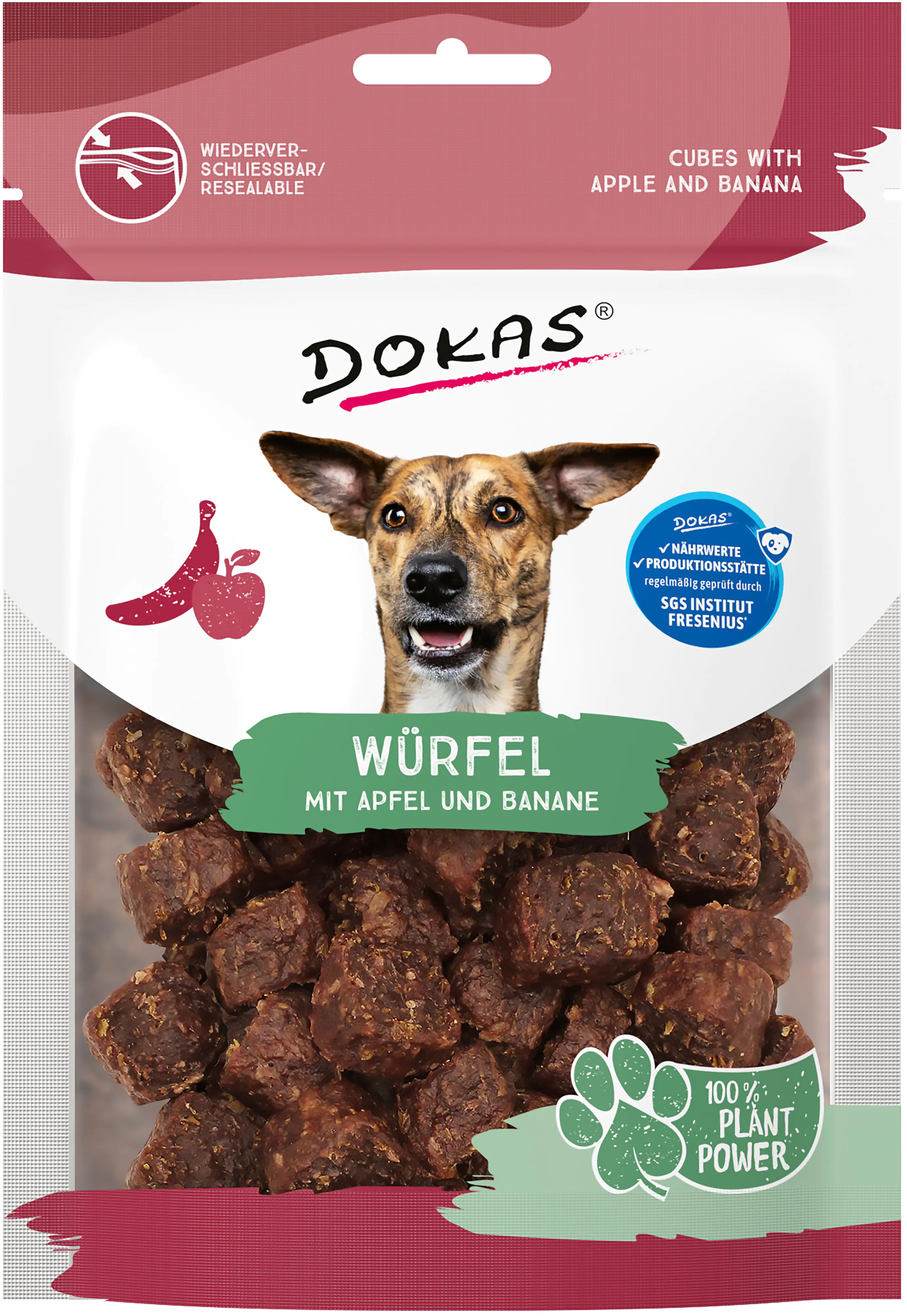 Dokas Würfel mit Apfel und Banane 105 g