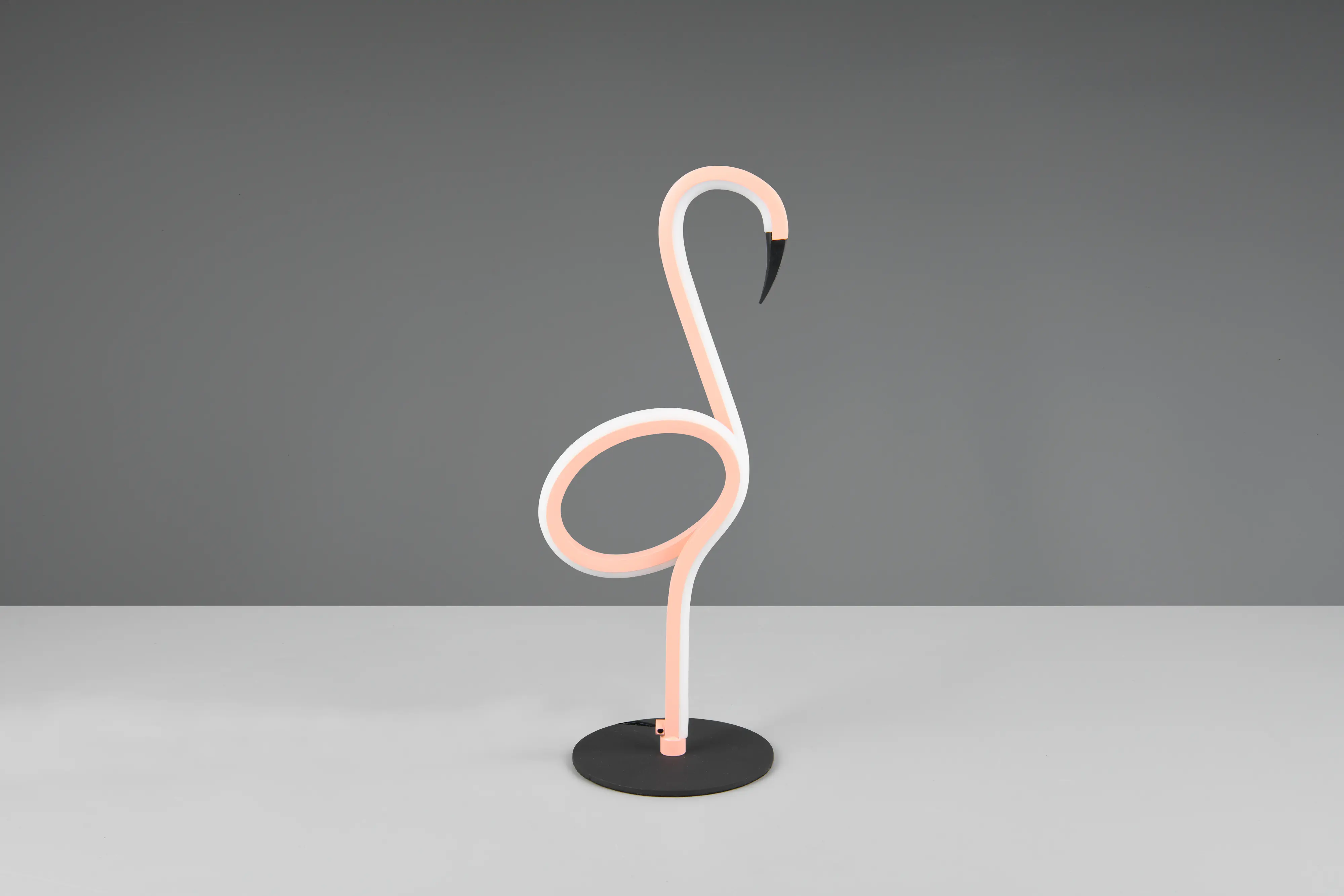 Trio LED-Tischleuchte Ingo Flamingo 14,5 x 35 cm warmweiß pink/schwarz