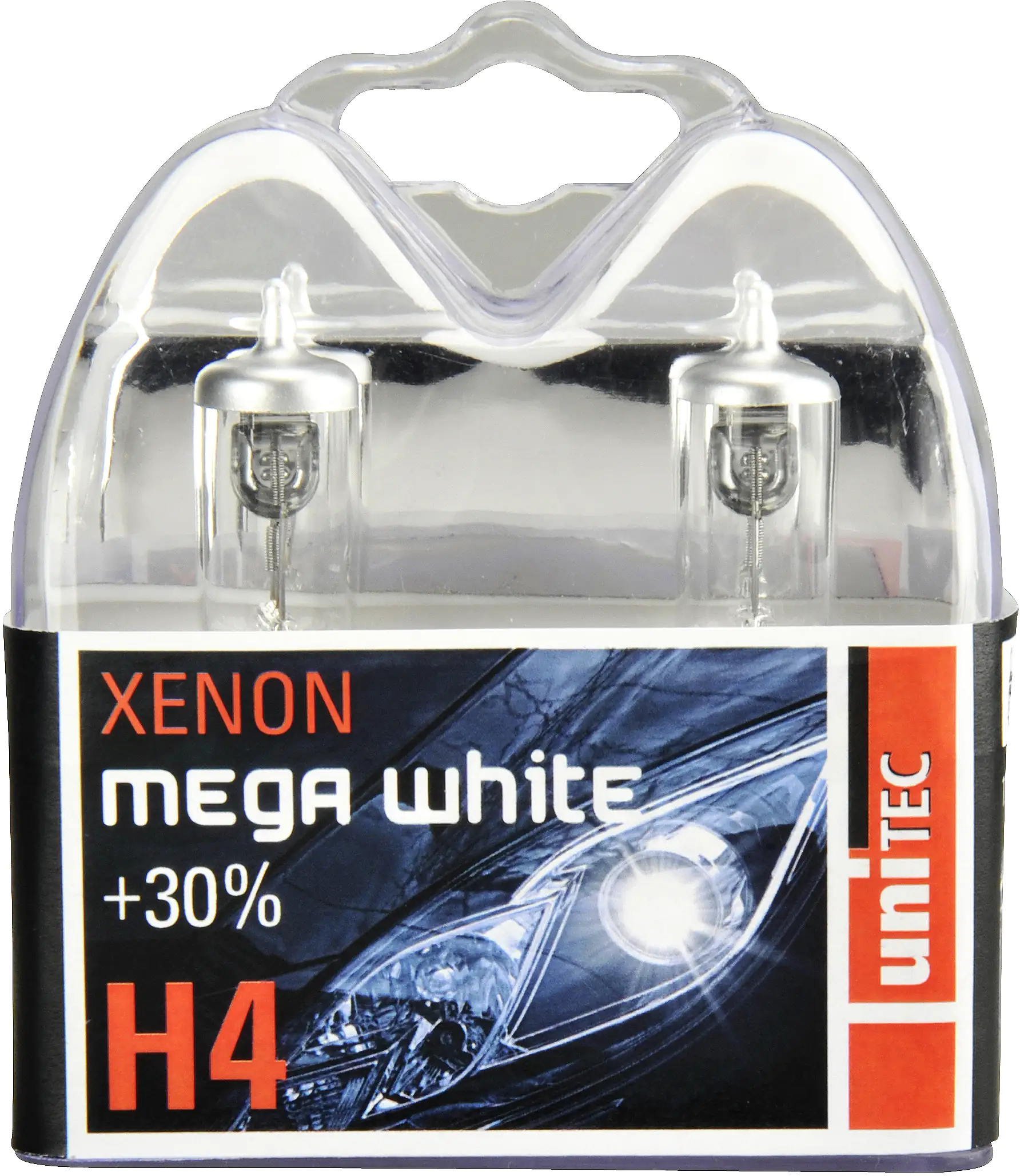 Unitec Halogenleuchtmittel H4 Xenon Mega White 12V 60/55W